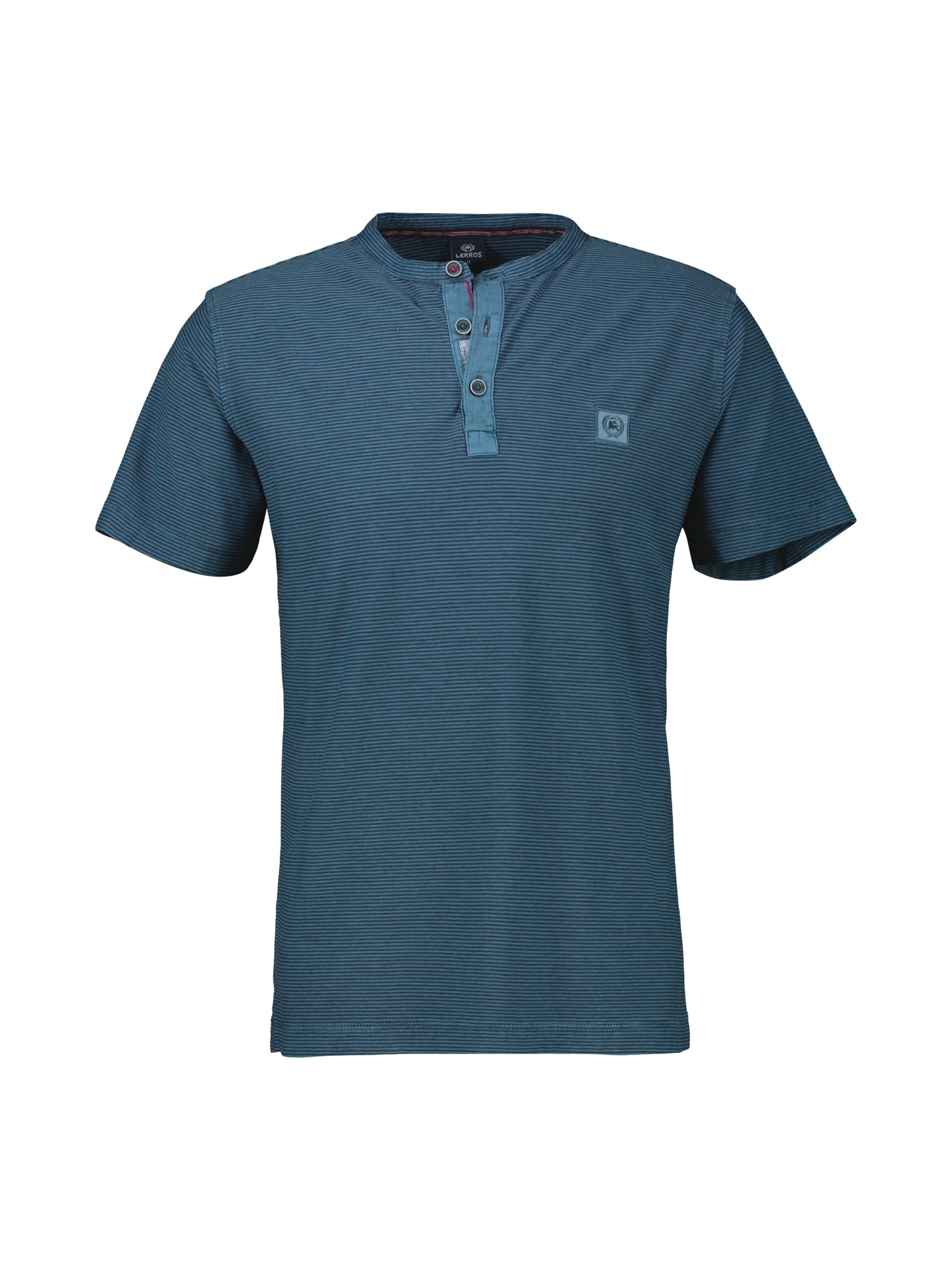 LERROS Henleyshirt »LERROS Herren Serafino-Shirt, gestreift«