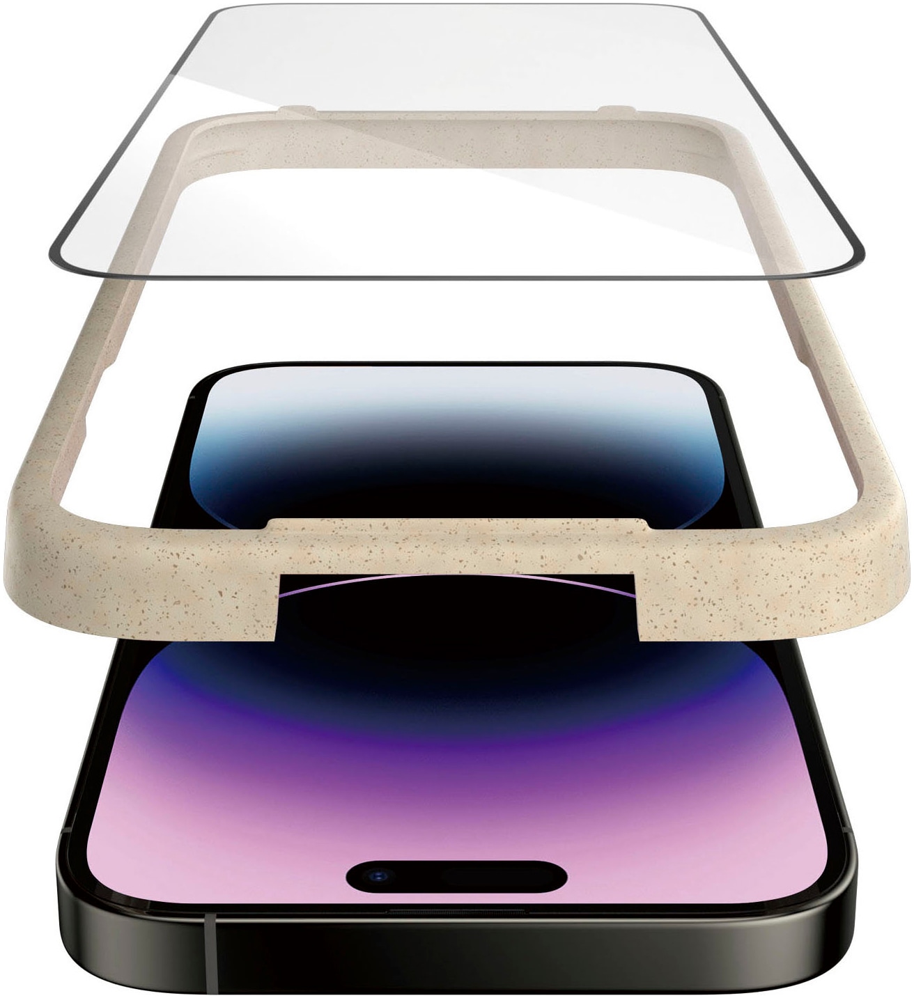 PanzerGlass Displayschutzglas »Displayschutz Apple iPhone 14 Pro Max«, (1 St., Displayschutz mit Installationshilfe EasyAligner), Kratz-& Stoßfest, Antibakteriell, Berührungsempfindlich