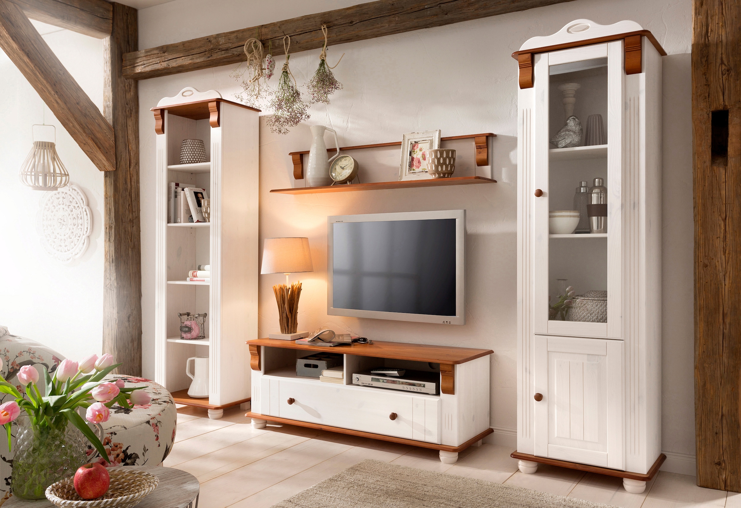 Home affaire Wandregal »Adele«, Breite 120 cm, aus massiver Kiefer, FSC®