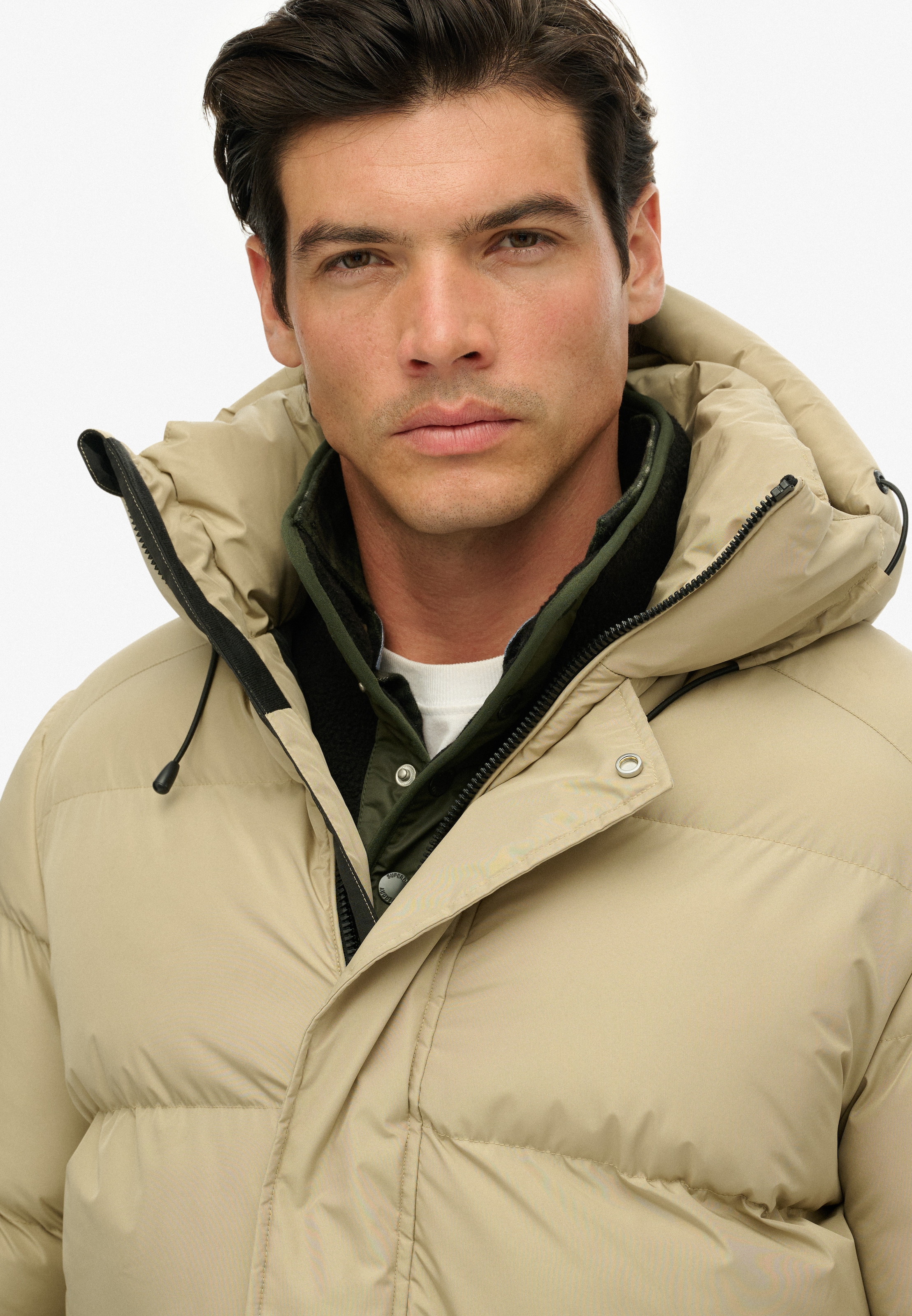 Superdry Steppjacke »HOODED 5 BAFFLE SPORTS PUFFER«, mit Kapuze