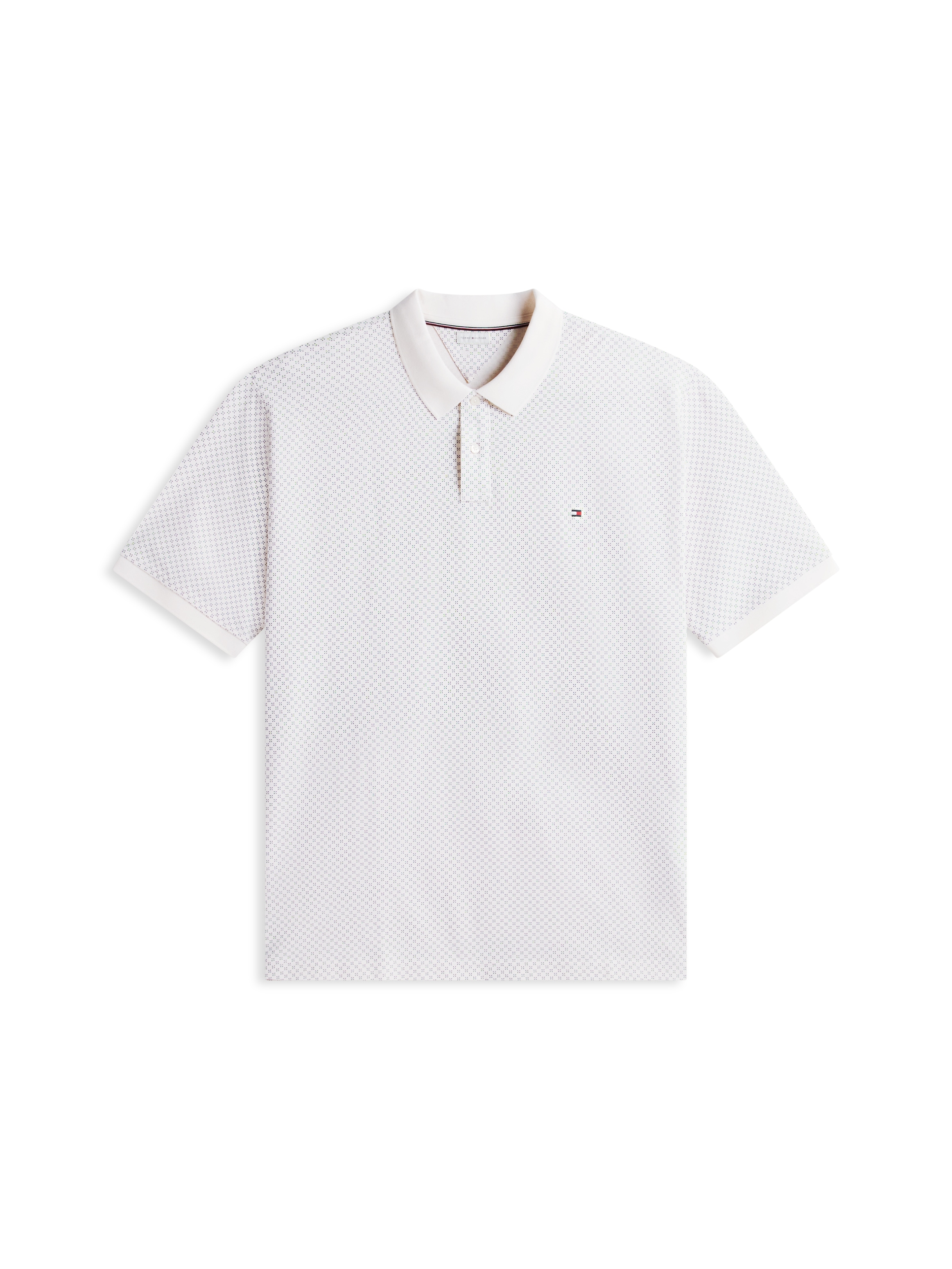 Tommy Hilfiger Big & Tall Poloshirt »BT-MICROPRINT PIQUE REGULAR« mit geometrischem Muster, Große Größen