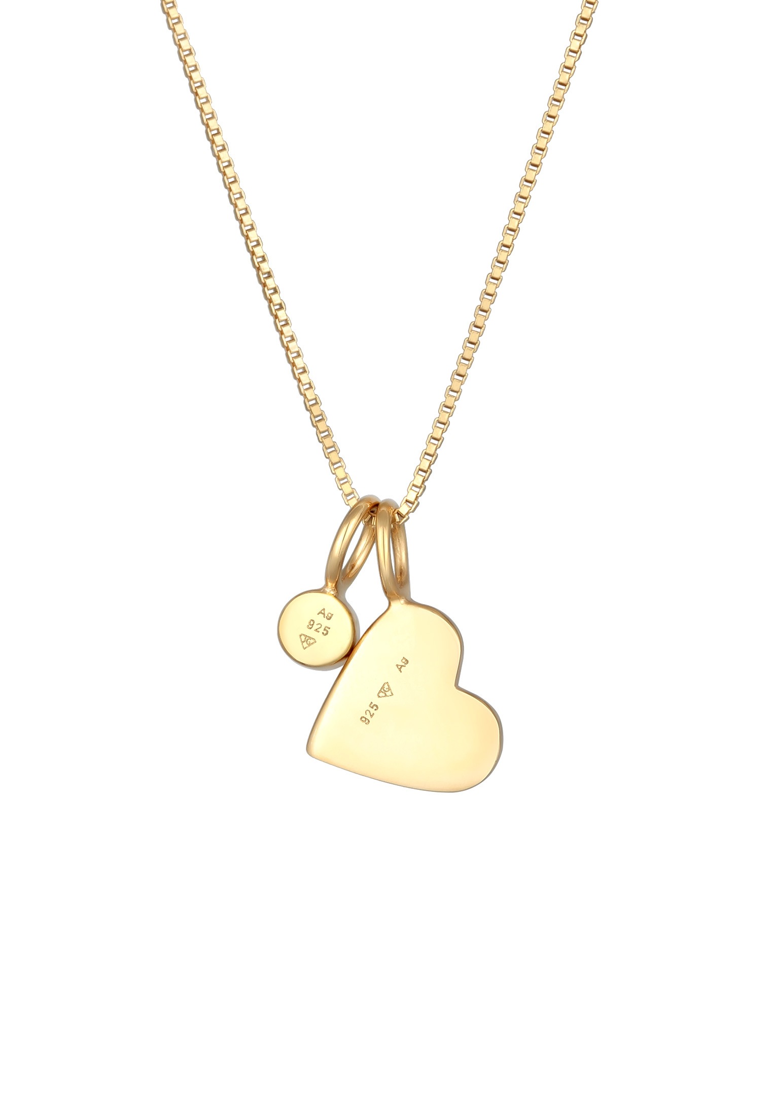 Elli Kette mit Anhänger »Halskette Herz Anhänger Zirkonia Solitär Liebe 925 Silber, mit Kristallen von Swarovski®«