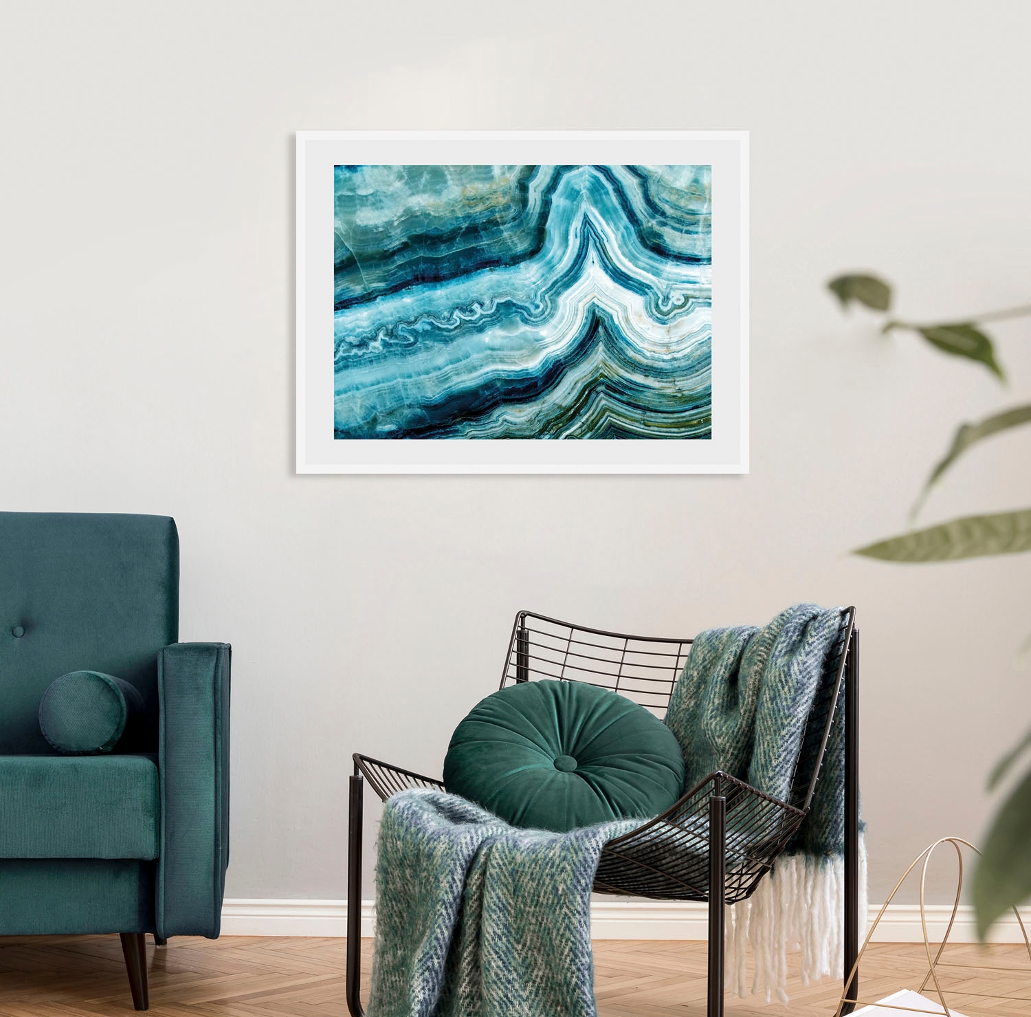 queence Bild »Tom« Abstrakt | Spa | Spirituelle Bilder | Stein 1 Stk. tlg. HD Premium Poster-Druck inkl. Holzrahmen