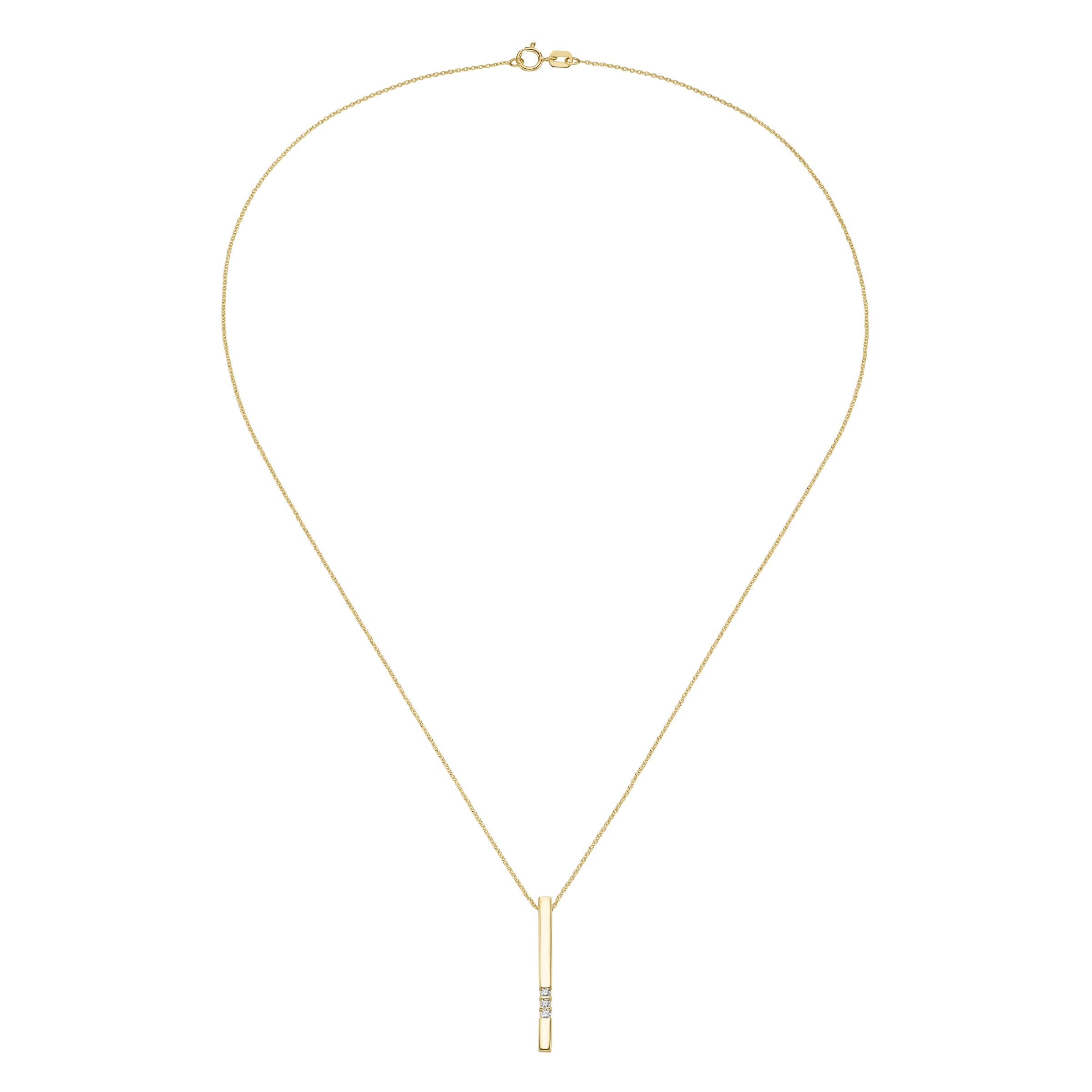 Luigi Merano Kette mit Anhänger »Kette Anhänger mit Zirkonia, Gold 375«