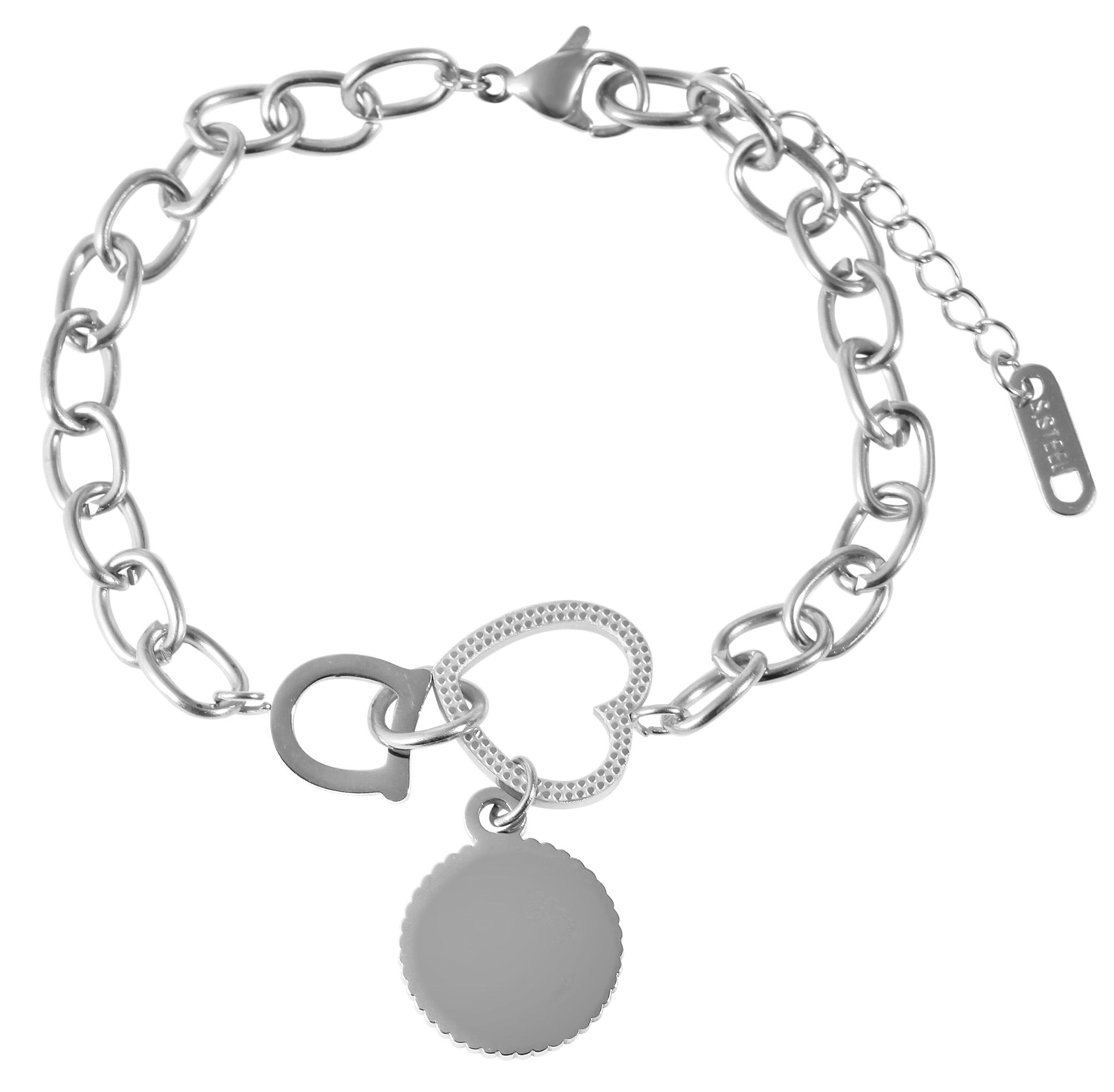 Adelia´s Armband »Damen Armband aus Edelstahl 17+3 cm«
