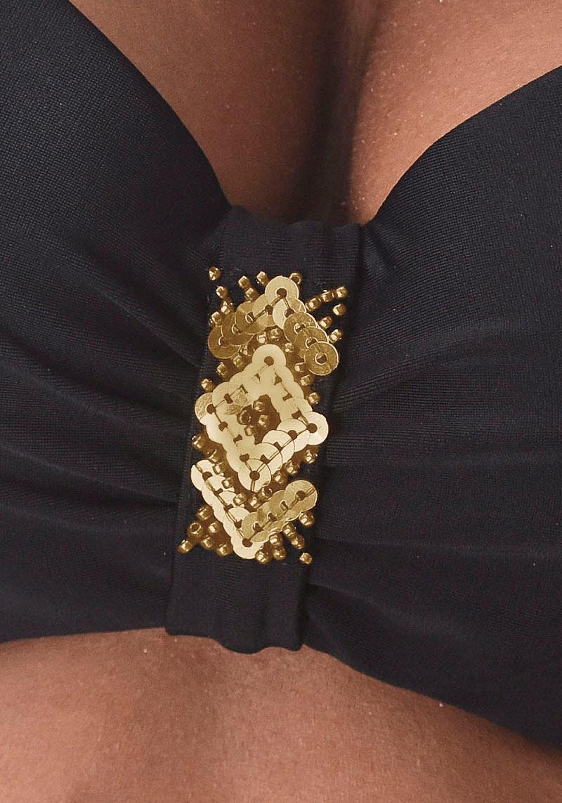 LASCANA Bandeau-Bikini-Top »Gloria« mit Paillettenverzierung