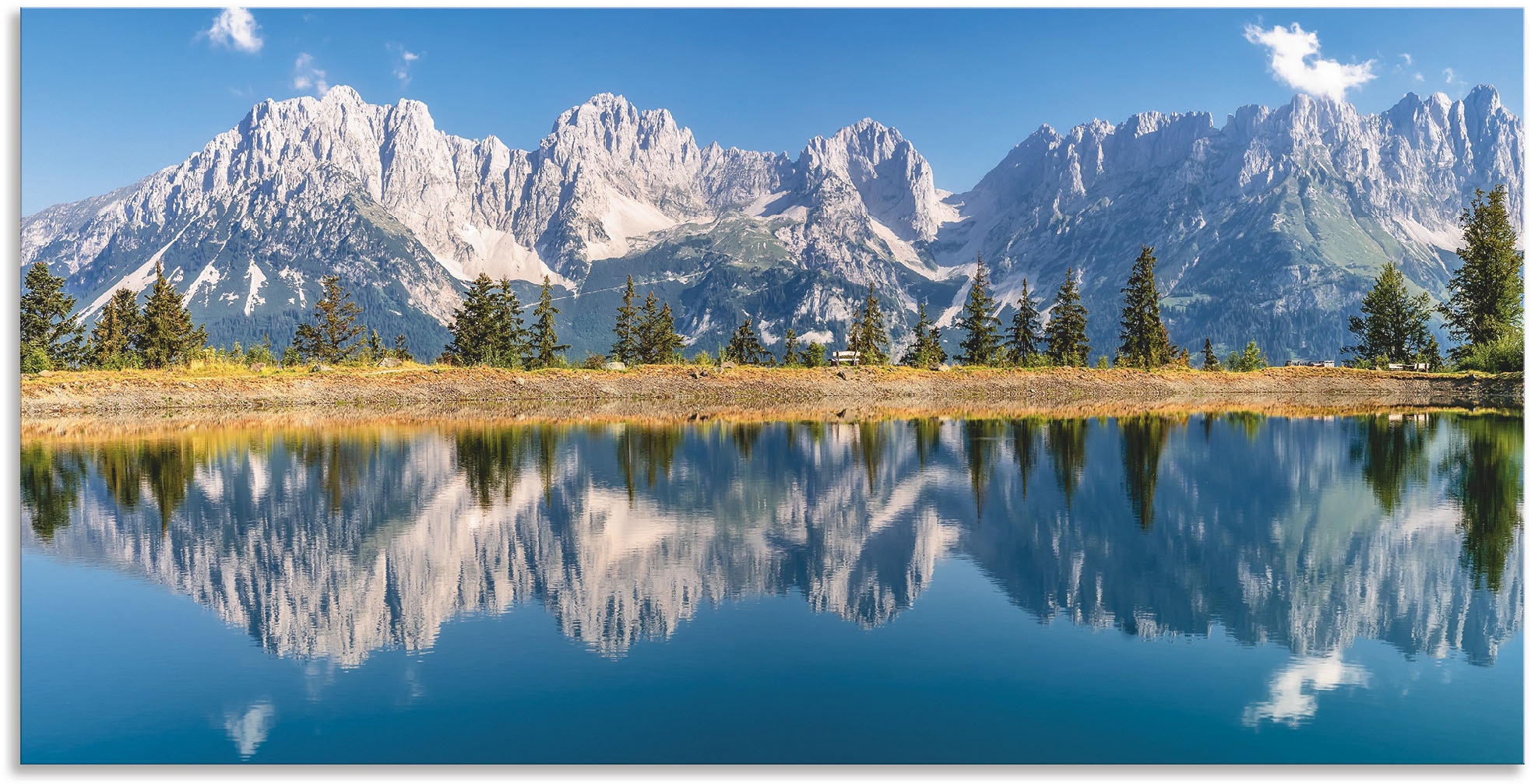Berge Poster Leinwandbild, bei Tirol«, Größen in Alubild, Artland Alpenbilder, & »Kaisergebirge St.), oder OTTO Wandaufkleber bestellen (1 als versch. Wandbild