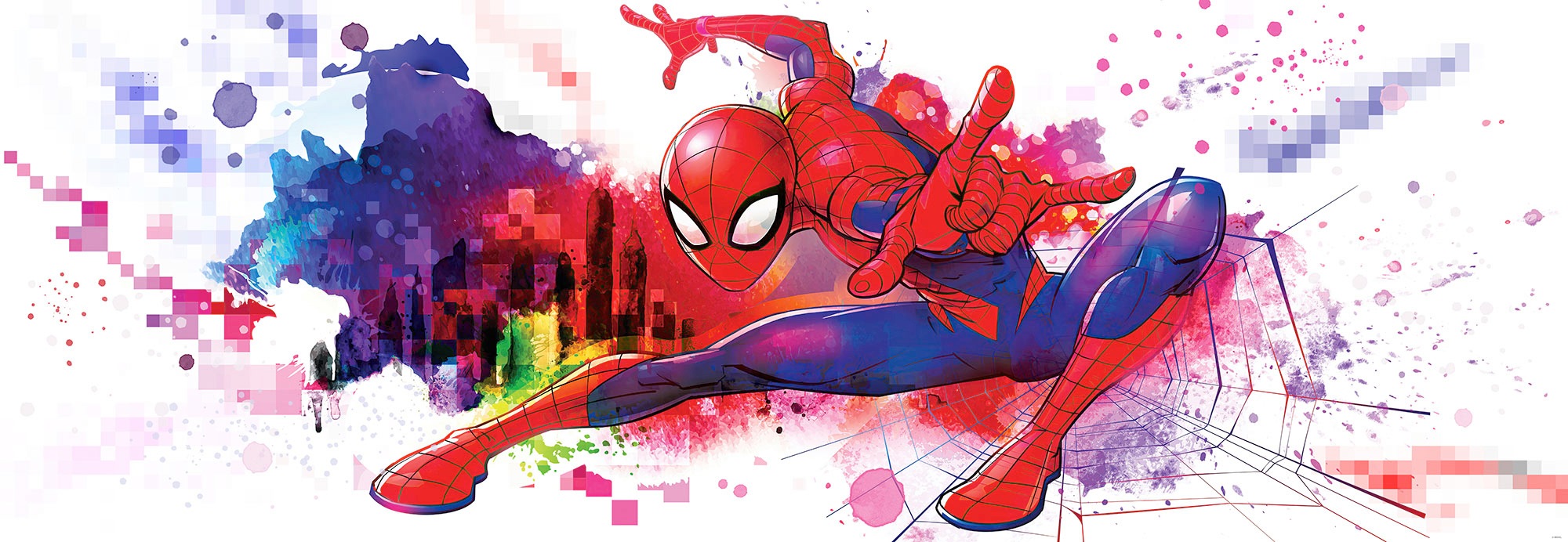 Komar Fototapete »Spider«, bedruckt, 368 x 127 cm