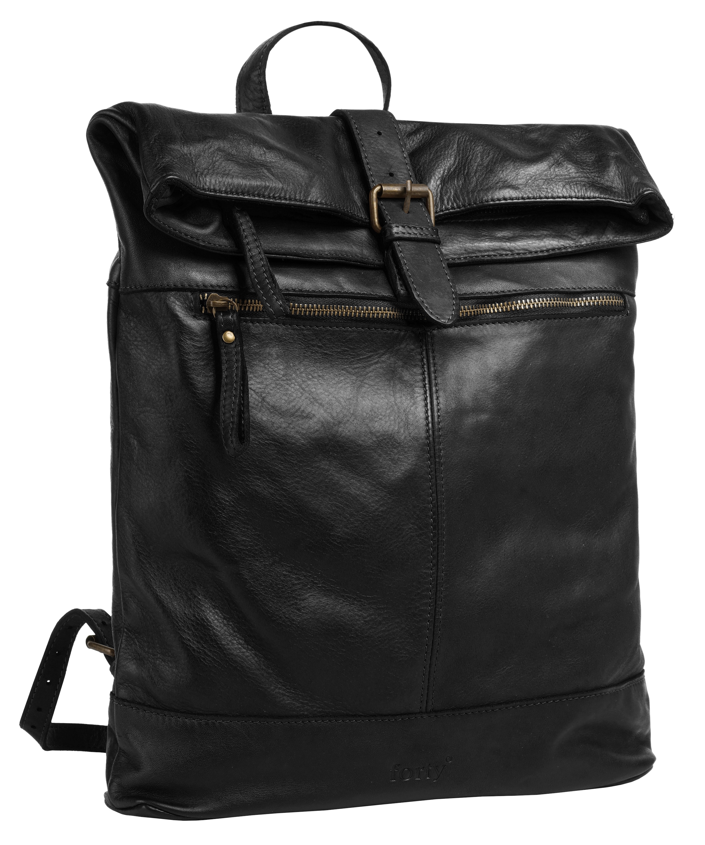 forty° Tagesrucksack »FORTY° Herren, Damen echt Leder, Made in Italy« echt Leder, Made in Italy