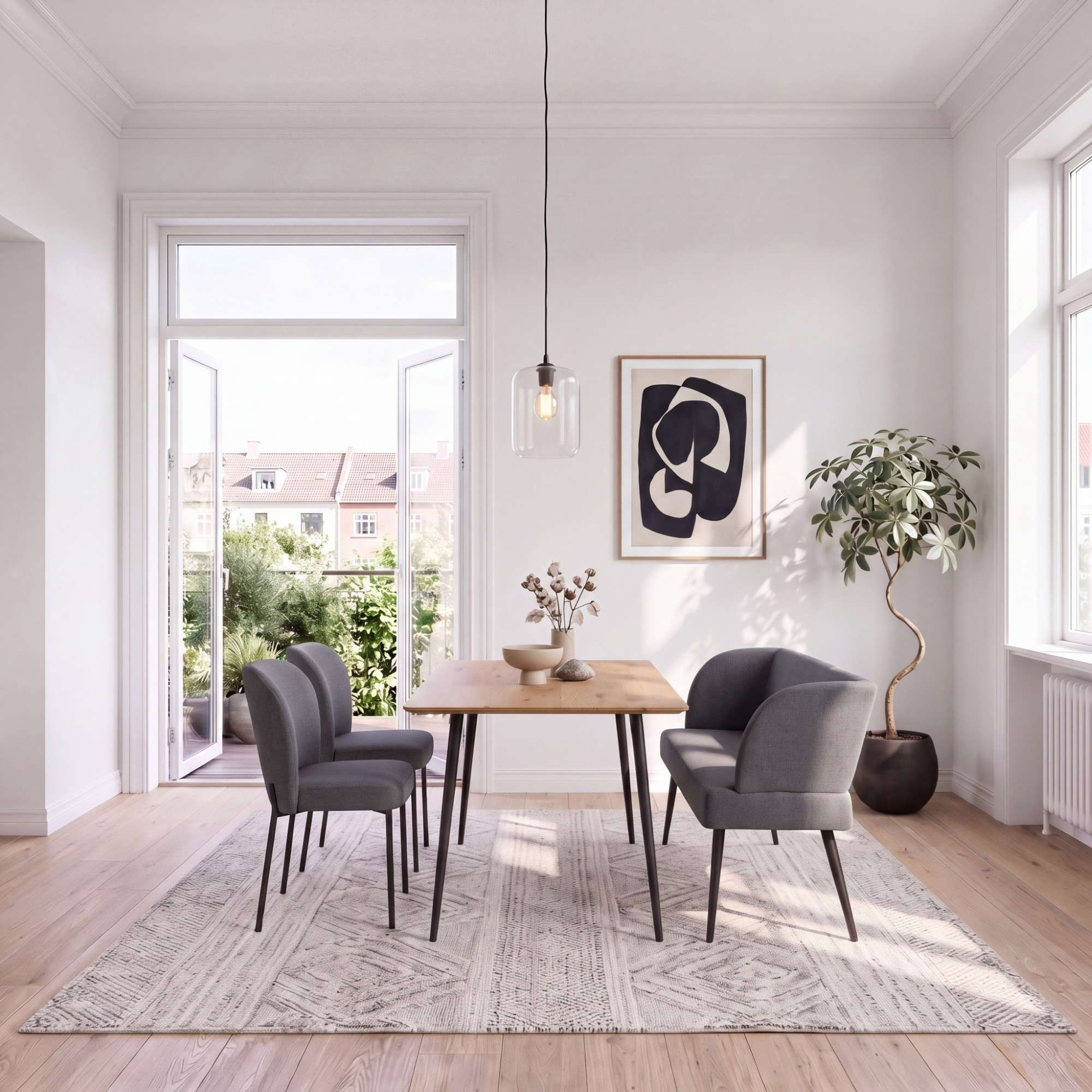 OTTO home Eckbank »Lena« Sitz mit Federkern, pflegeleichtem Webstoff Bezug, Breite 192 cm