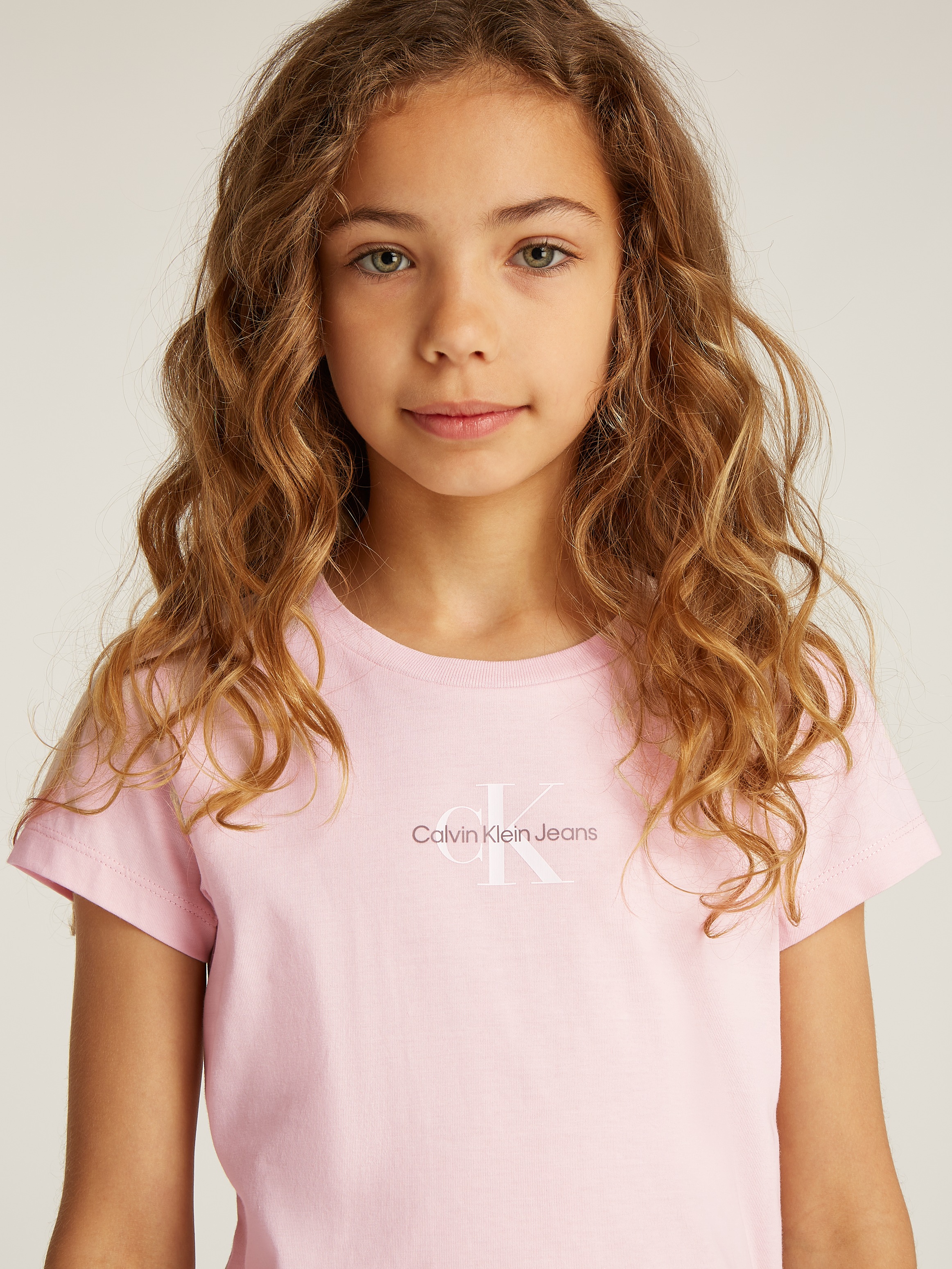 Calvin Klein Jeans T-Shirt »MICRO MONOGRAM TOP«, für Kinder bis 16 Jahre