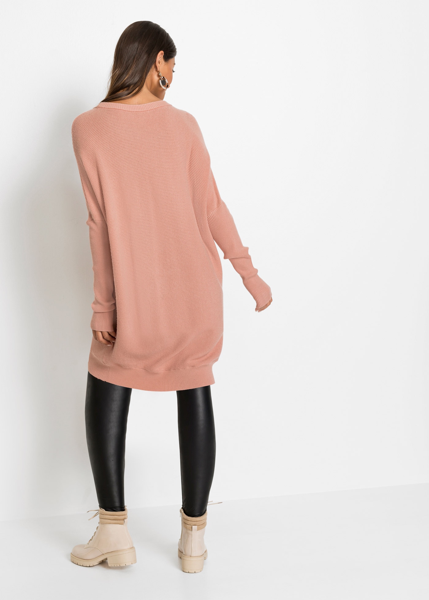 bonprix Longpullover Long-Pullover aus Viskose-Mix