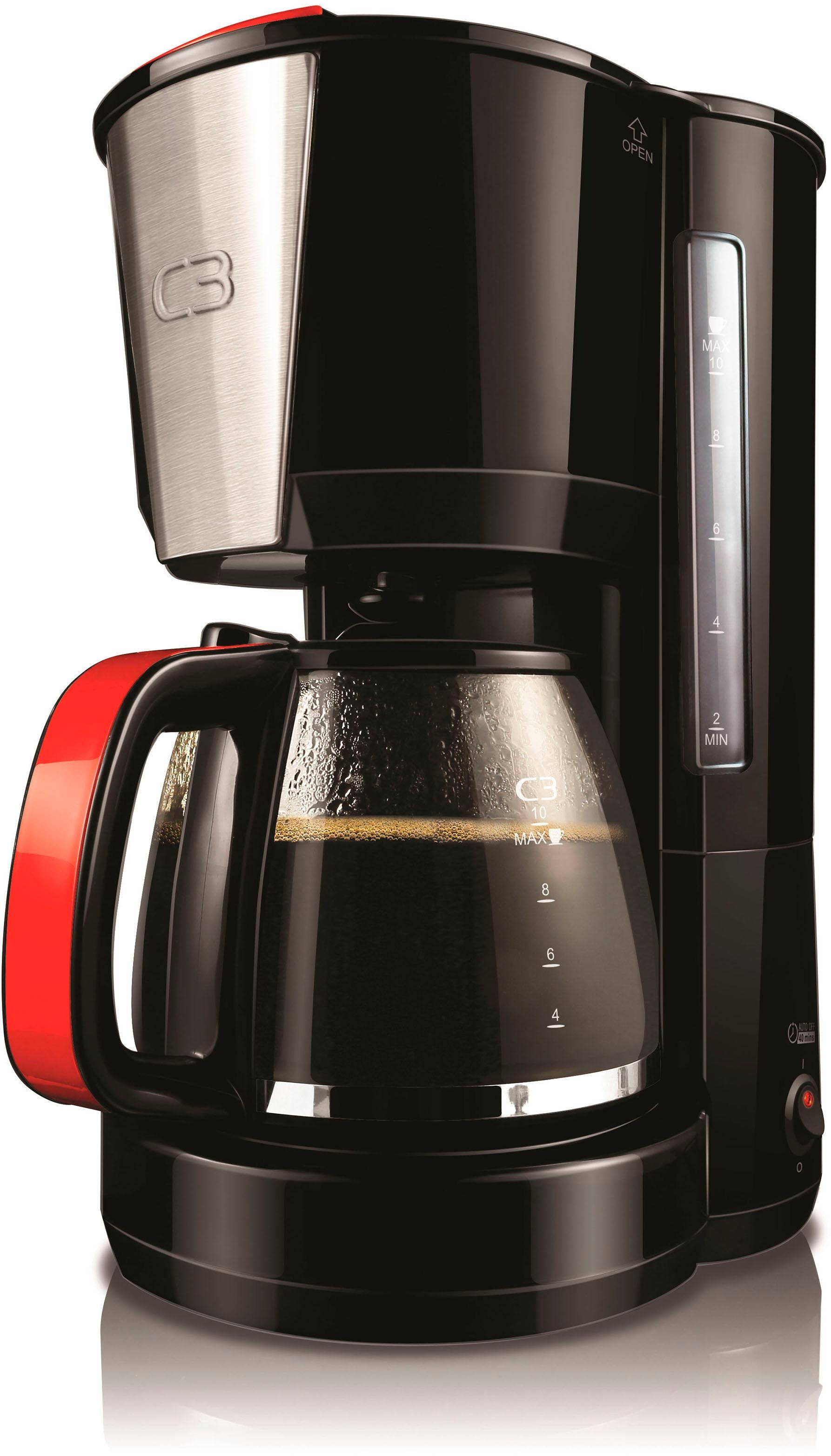 C3 Filterkaffeemaschine »30-10614 Coffee Time Deluxe«, Permanentfilter