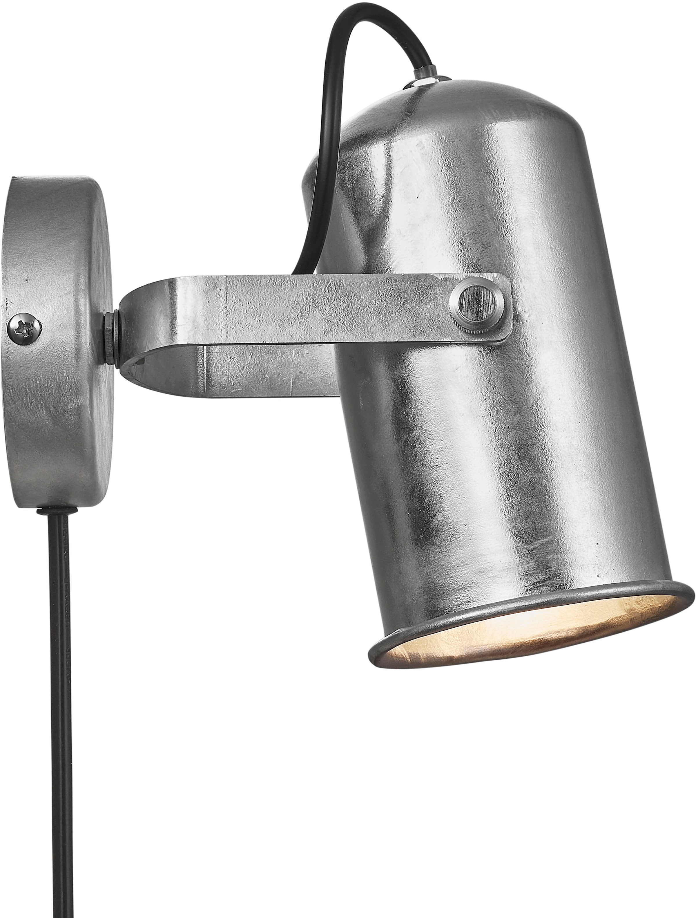 Wandleuchte »Porter«, industrielles Design, verstellbarer Lampenkopf für gerichtetes...