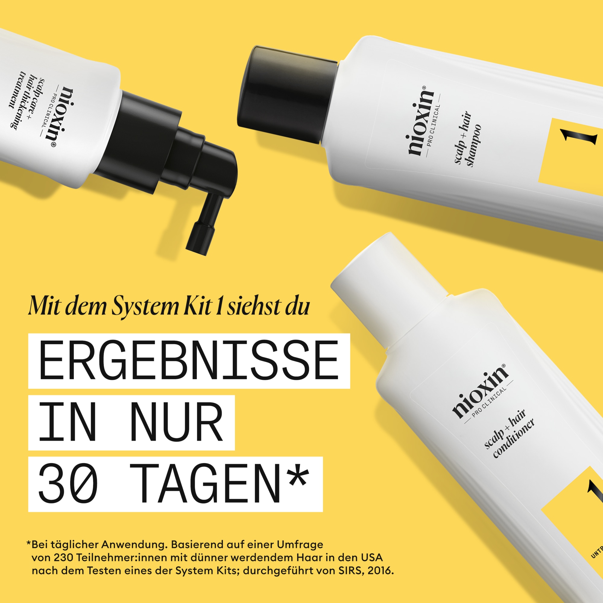 Nioxin Haarpflege-Set »System 1 KIT« mehr Volumen, schützt vor Haarbruch, voller wirkendes Haar