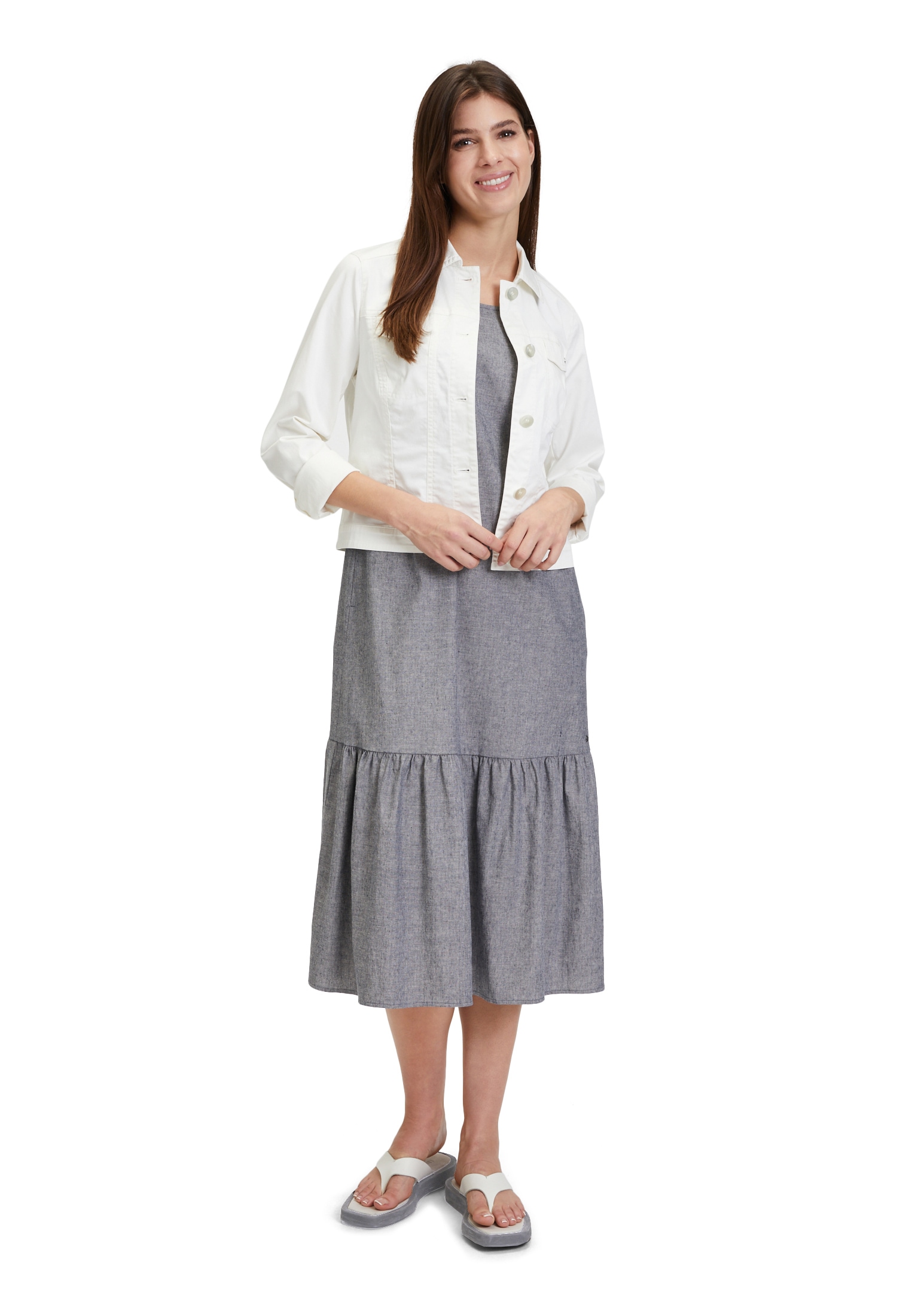 Betty&Co Jeansblazer »Jeansjacke mit Kragen«