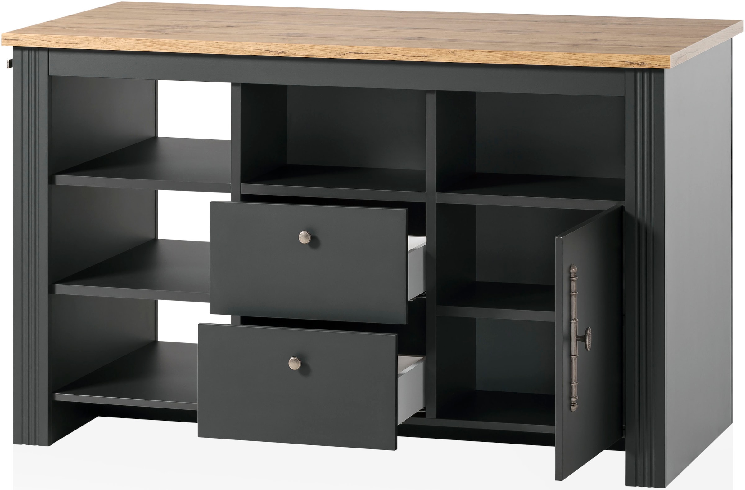 KOCHSTATION Küche »KS-Westminster« Breite 366 cm, ohne E-Geräte