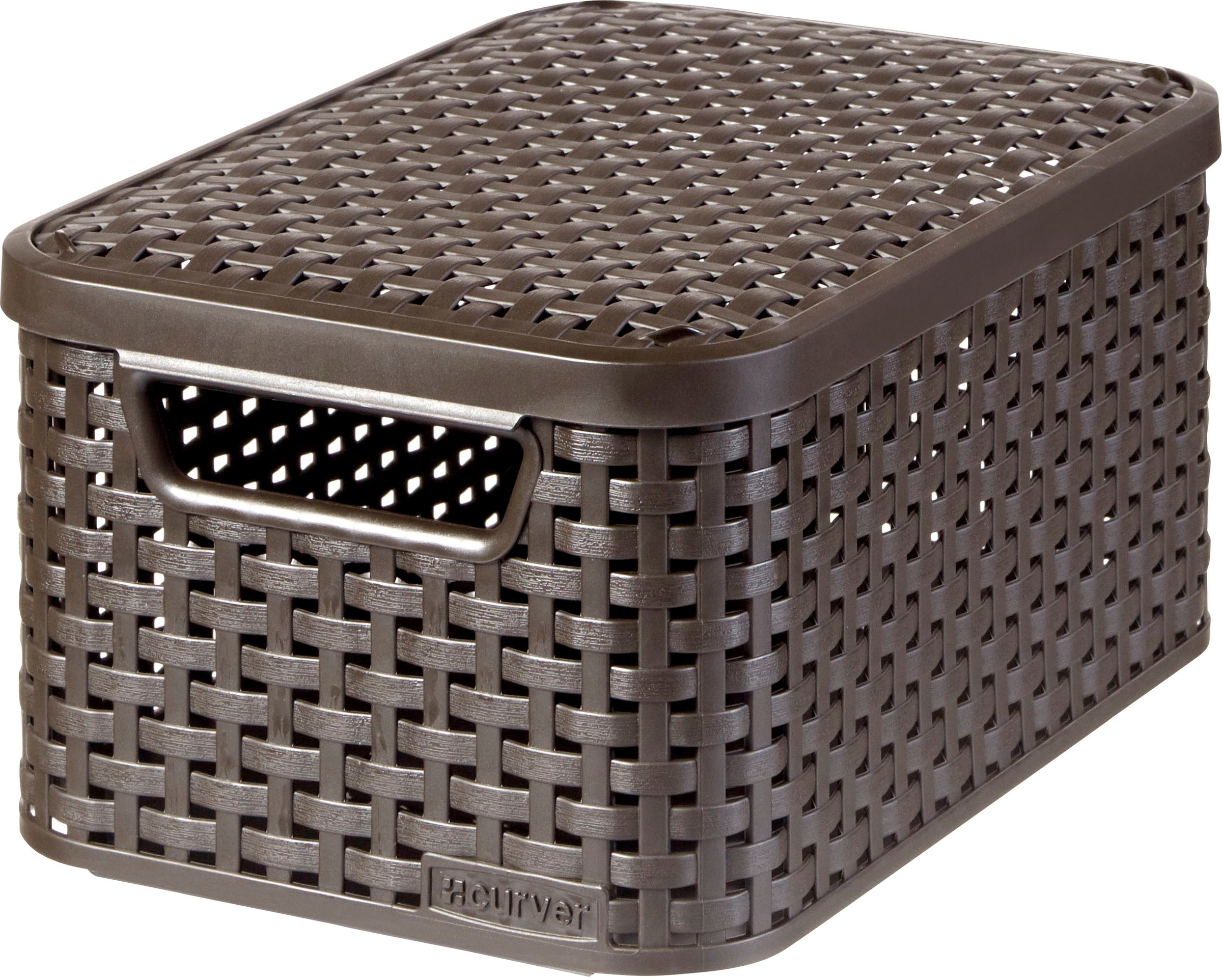 Curver Organizer »Style Box S«, (Set, 3 St.), Aufbewahrungsbox, stapelbar mit und ohne Deckel