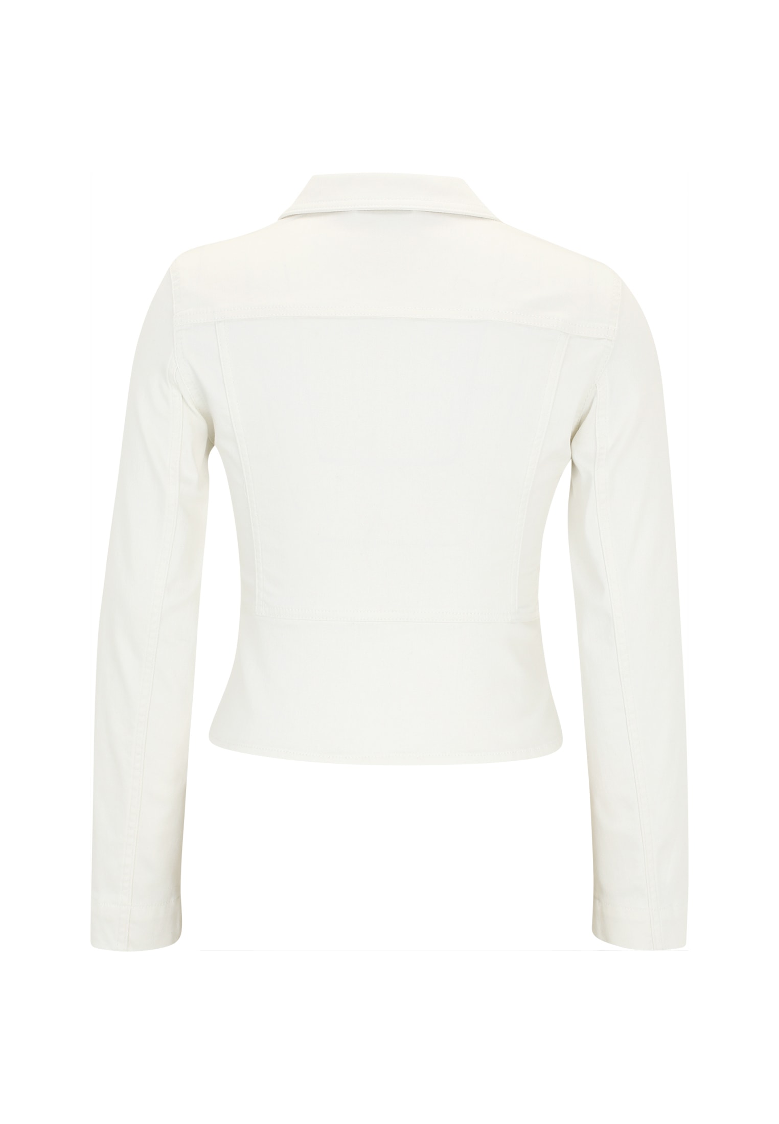 Zero Jeansblazer »Jeansjacke weiß mit Knopfleiste«