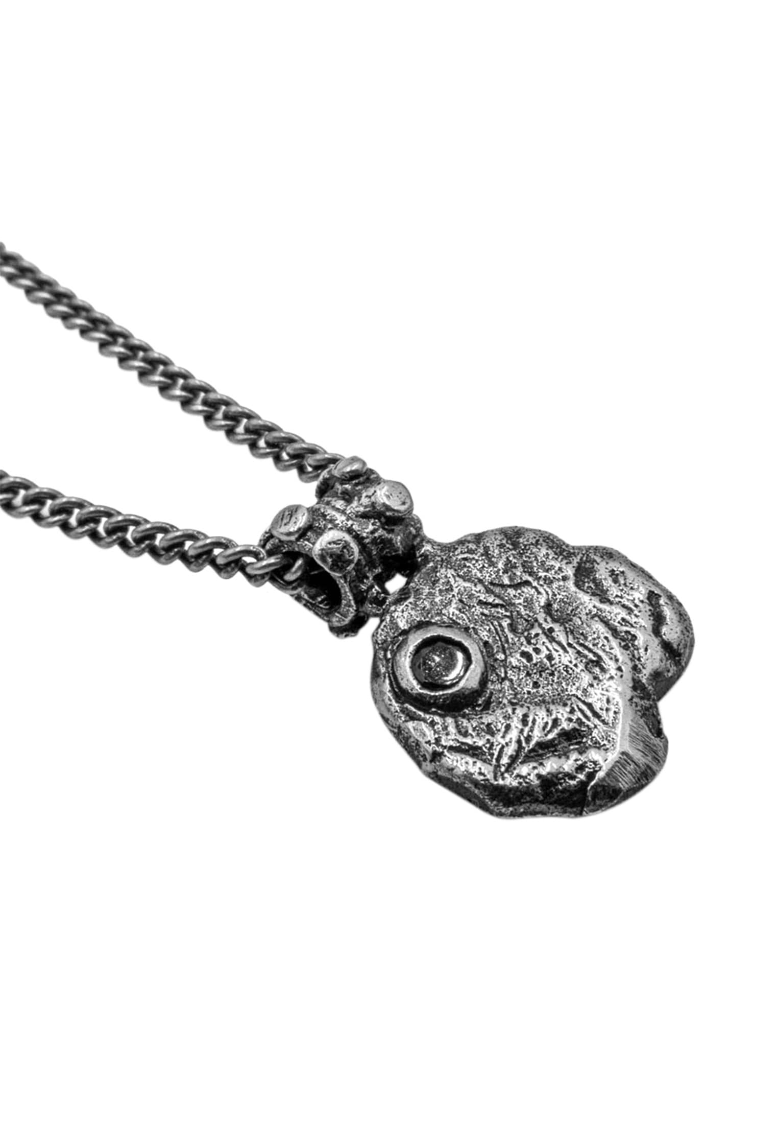 HAZE & GLORY Kette mit Anhänger »Halskette Zirkonia - Black Circle 925 Silber«