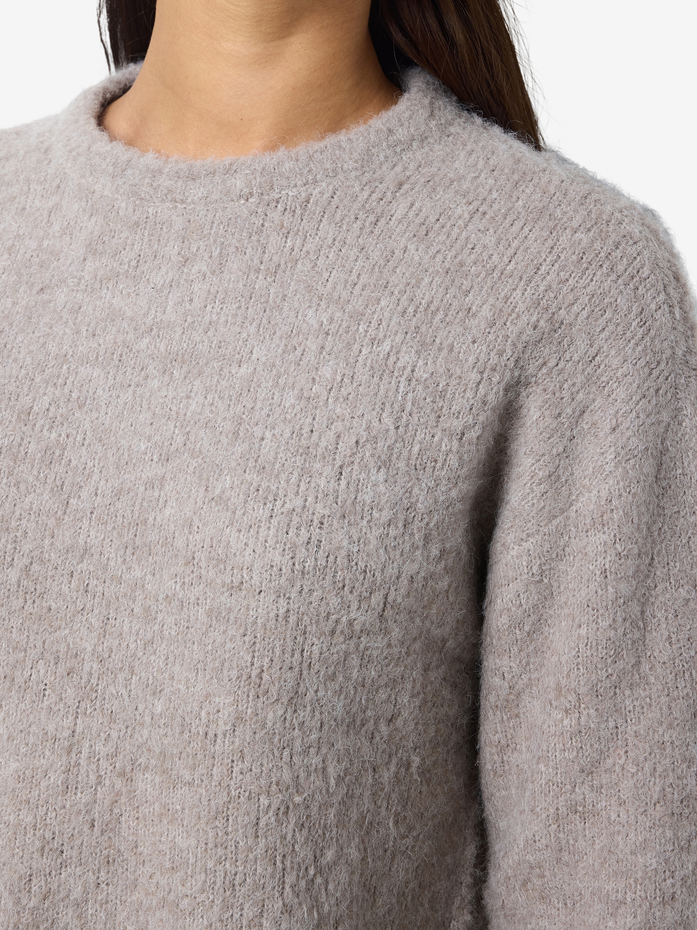 Noisy may Rundhalspullover »NMDOLLY L/S O-NECK KNIT FWD NOOS«