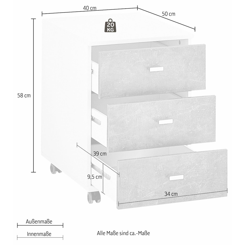 GERMANIA Rollcontainer »Altino«