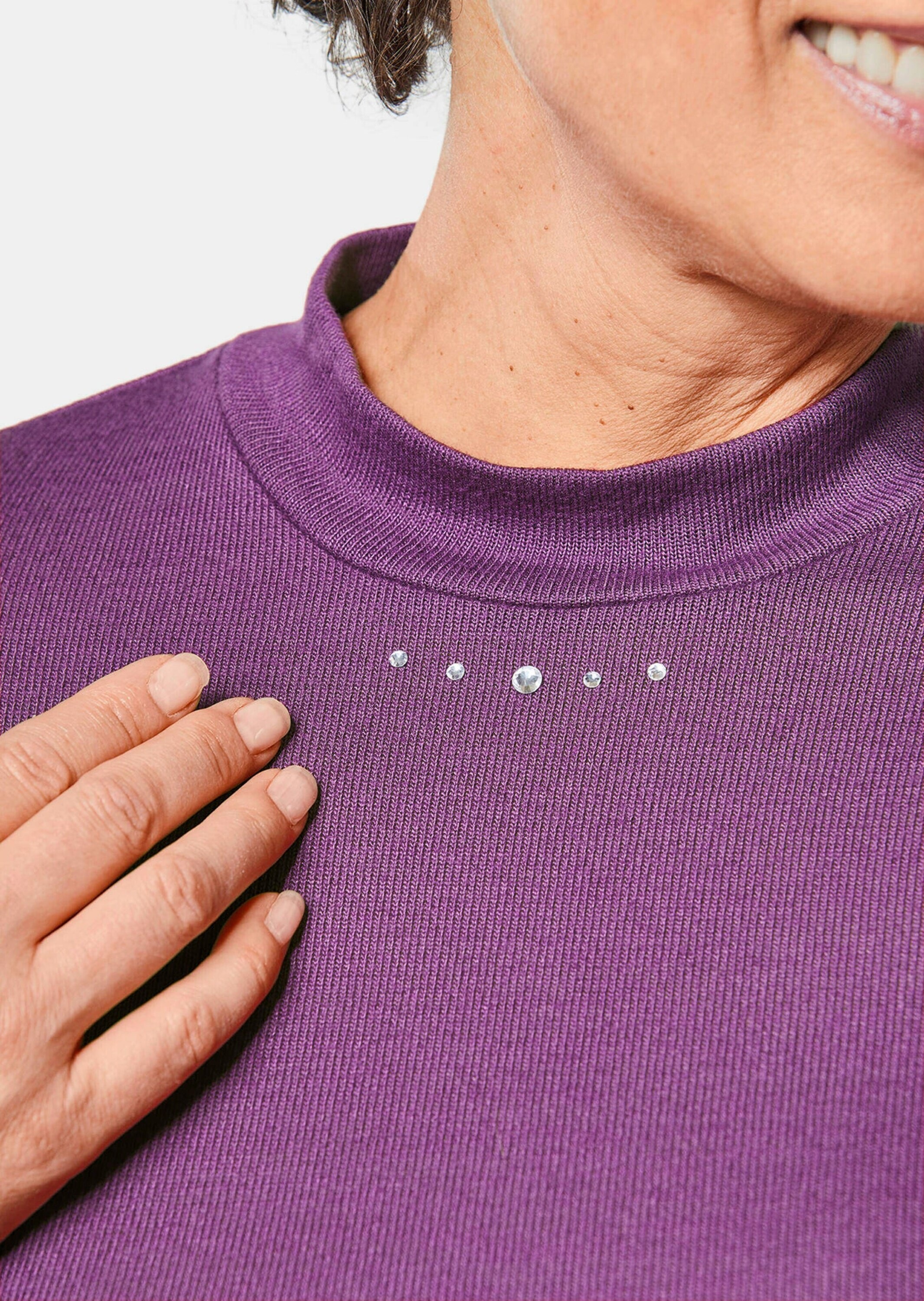 GOLDNER Longpullover »Kurzgröße Strickshirt«