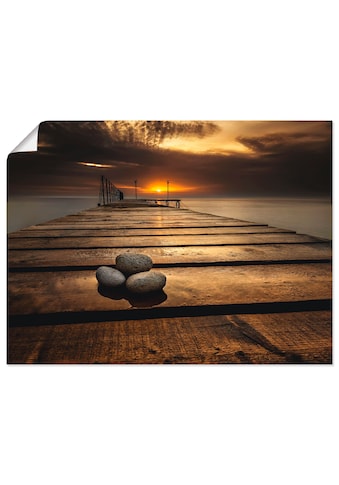 Wandbild »Sonnenaufgang am Schwarzen Meer«, Sonnenaufgang & -untergang, (1 St.)