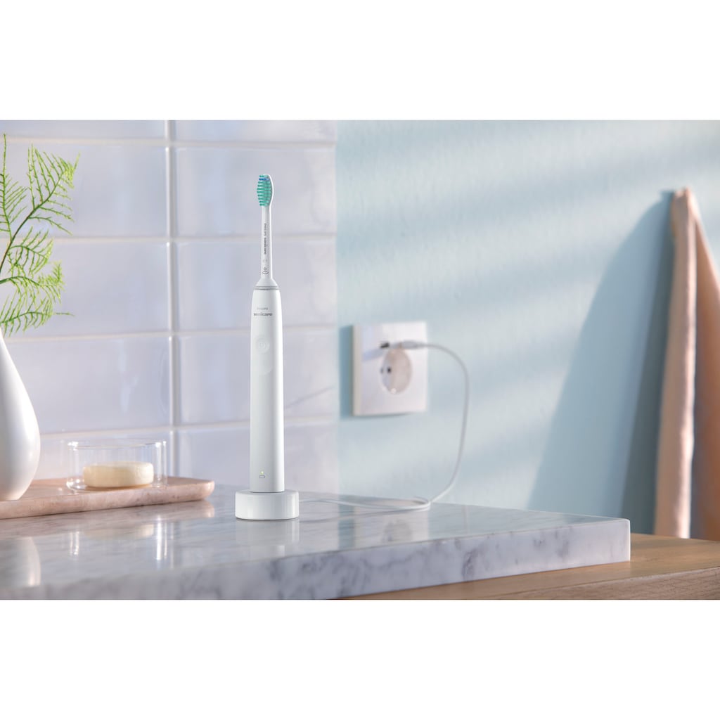 Philips Sonicare Elektrische Zahnbürste »Series 3100 HX3673«, 1 St. Aufsteckbürsten, mit Schalltechnologie, 4-Quadranten-Timer und 2-Minuten-Timer