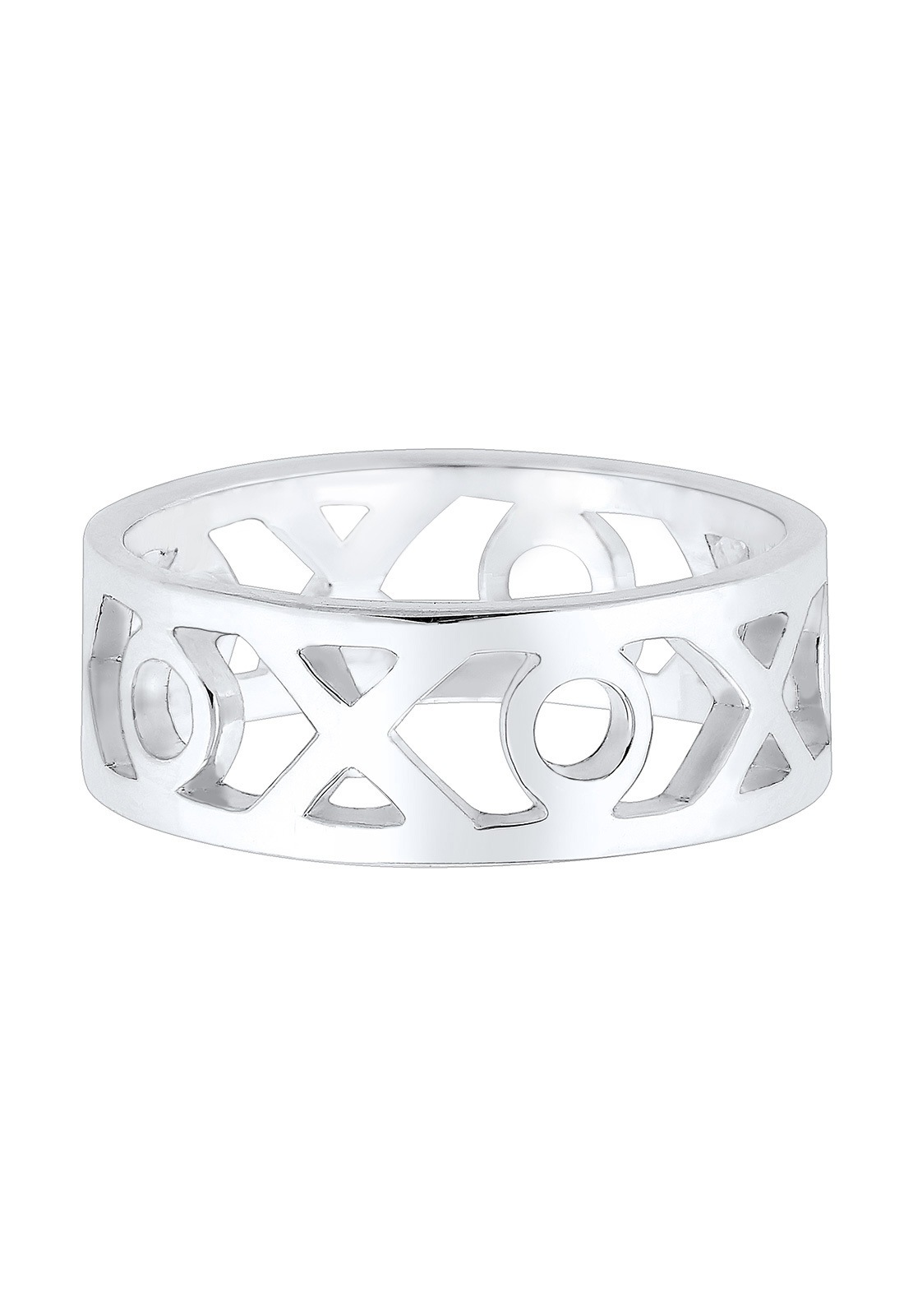 Elli Silberring »Ring XOXO Wording 925 Sterling Silber«