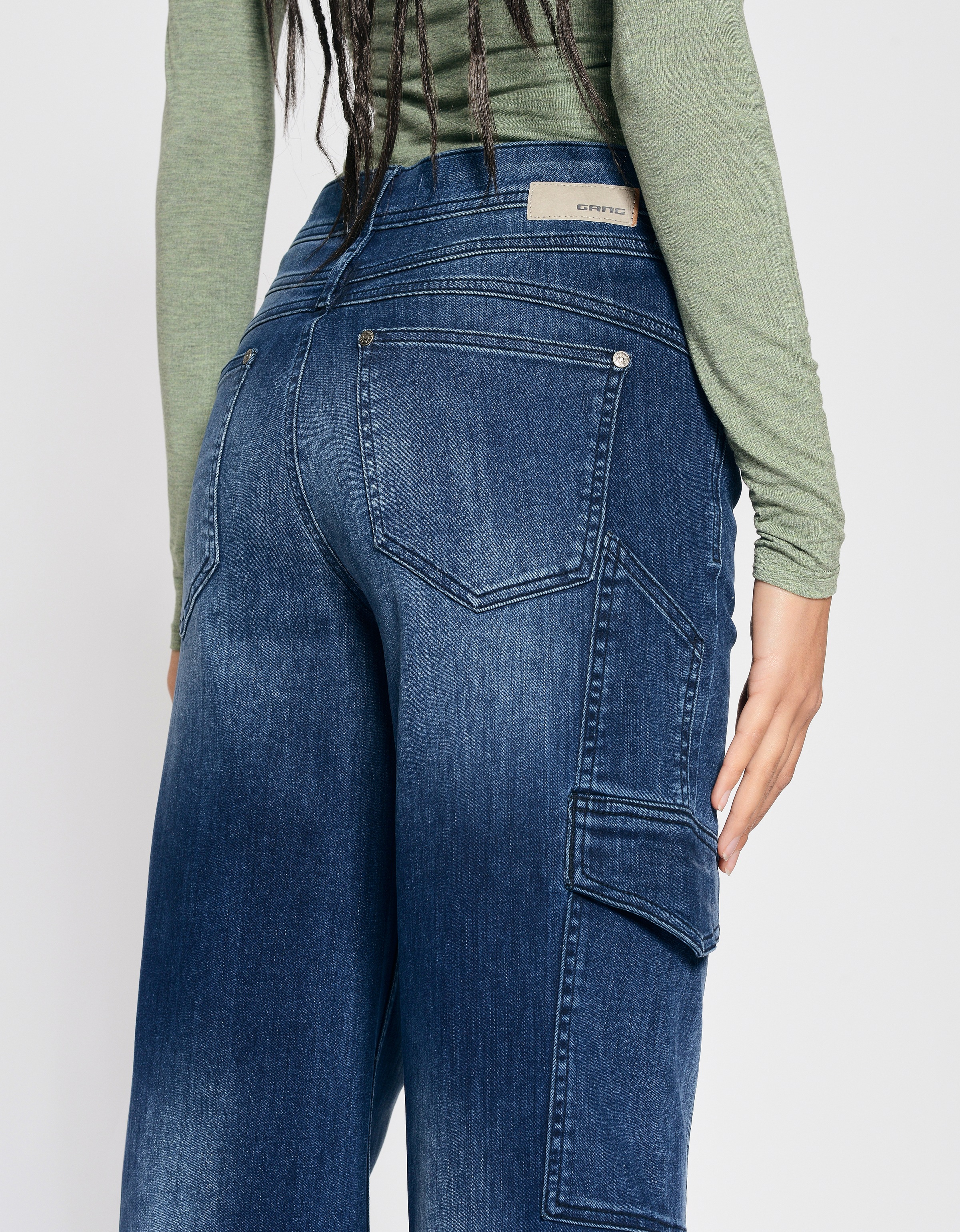 GANG Cargojeans »94AMELIE WORKER«, im Cargo Style