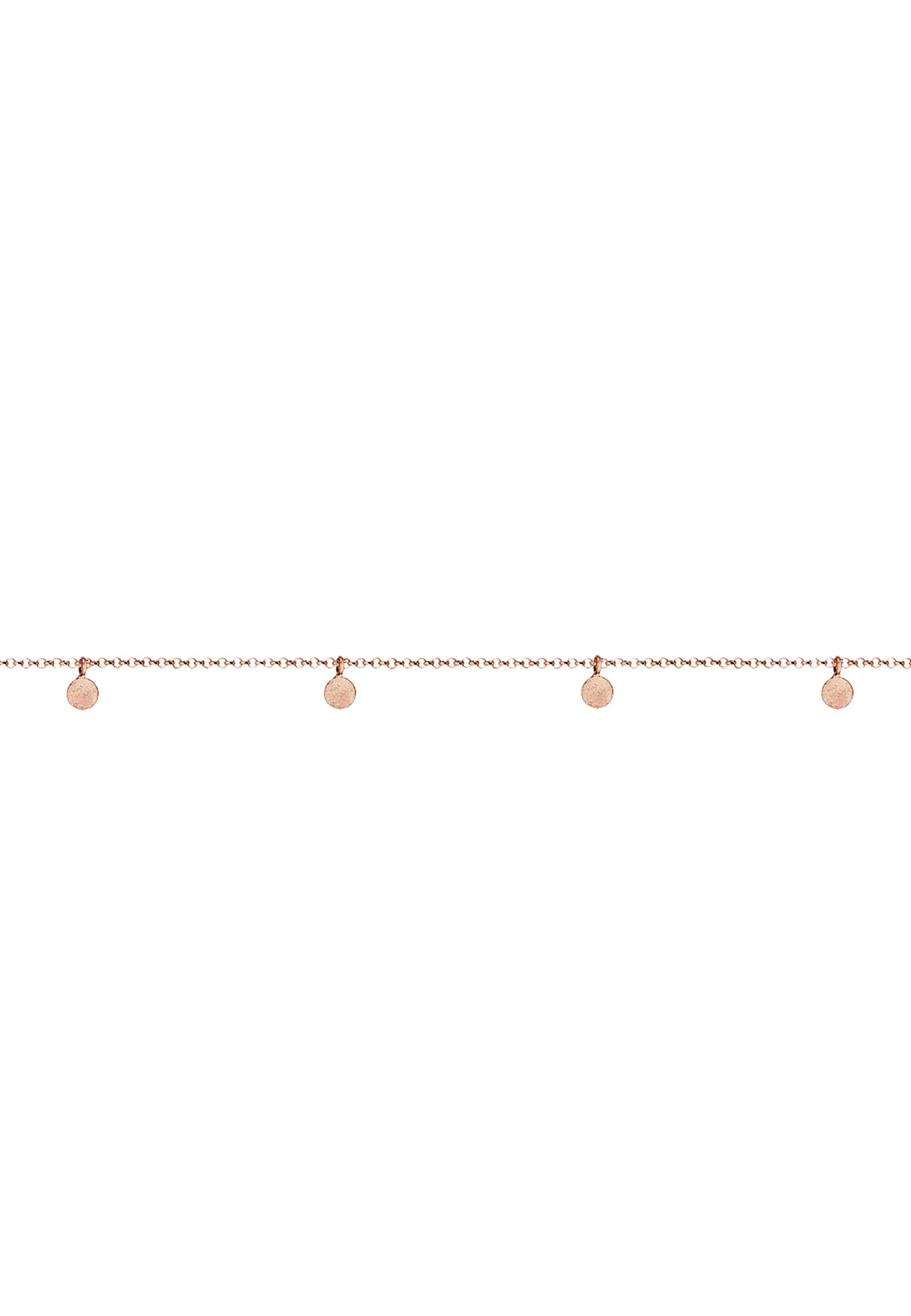 Elli Choker »Halskette Choker Plättchen Coins Matt 925 Silber«