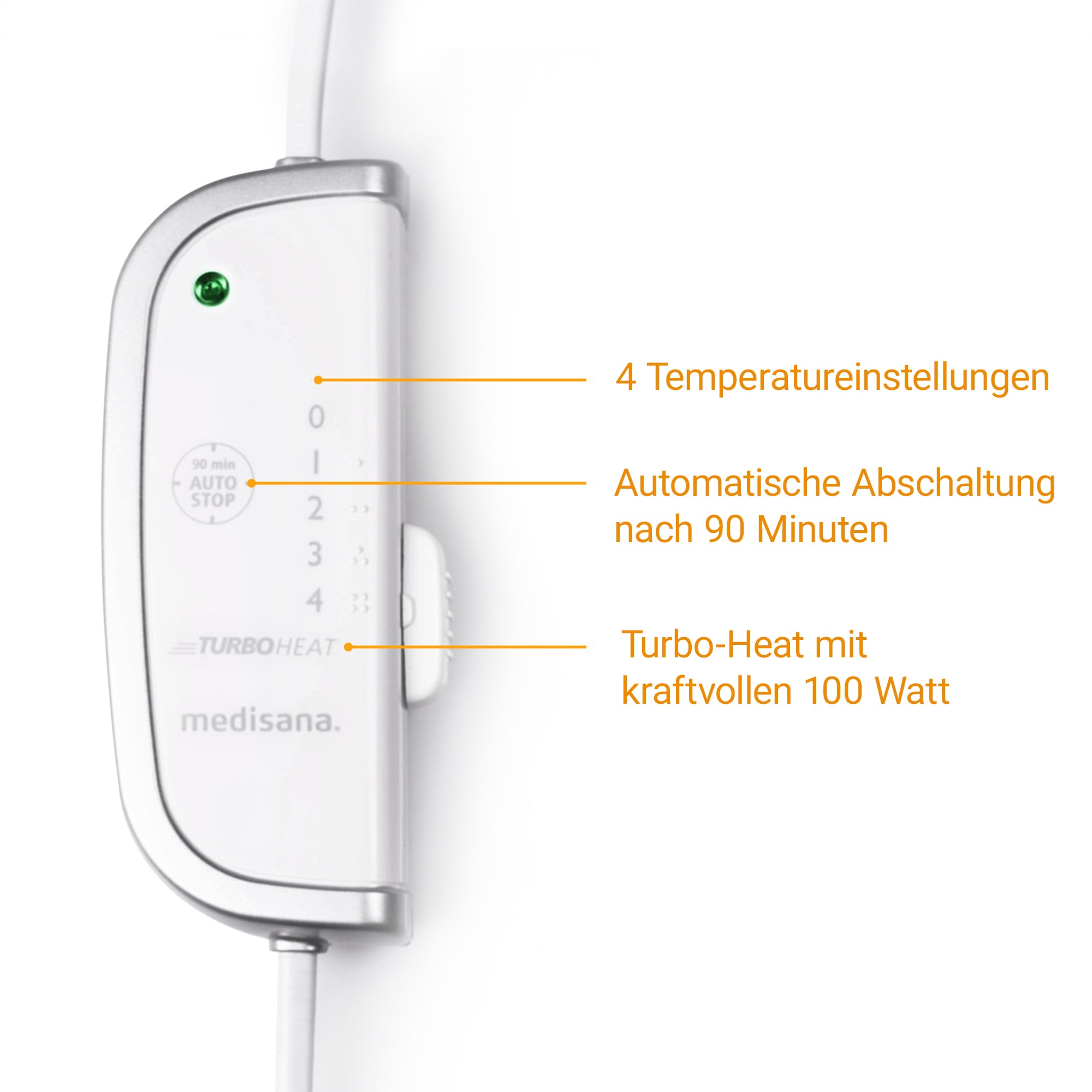 Medisana Heizkissen »HP 630« 4 Stufen, 3 Timer, flexibler Heizdraht, Überhitzungsschutz, 100 Watt