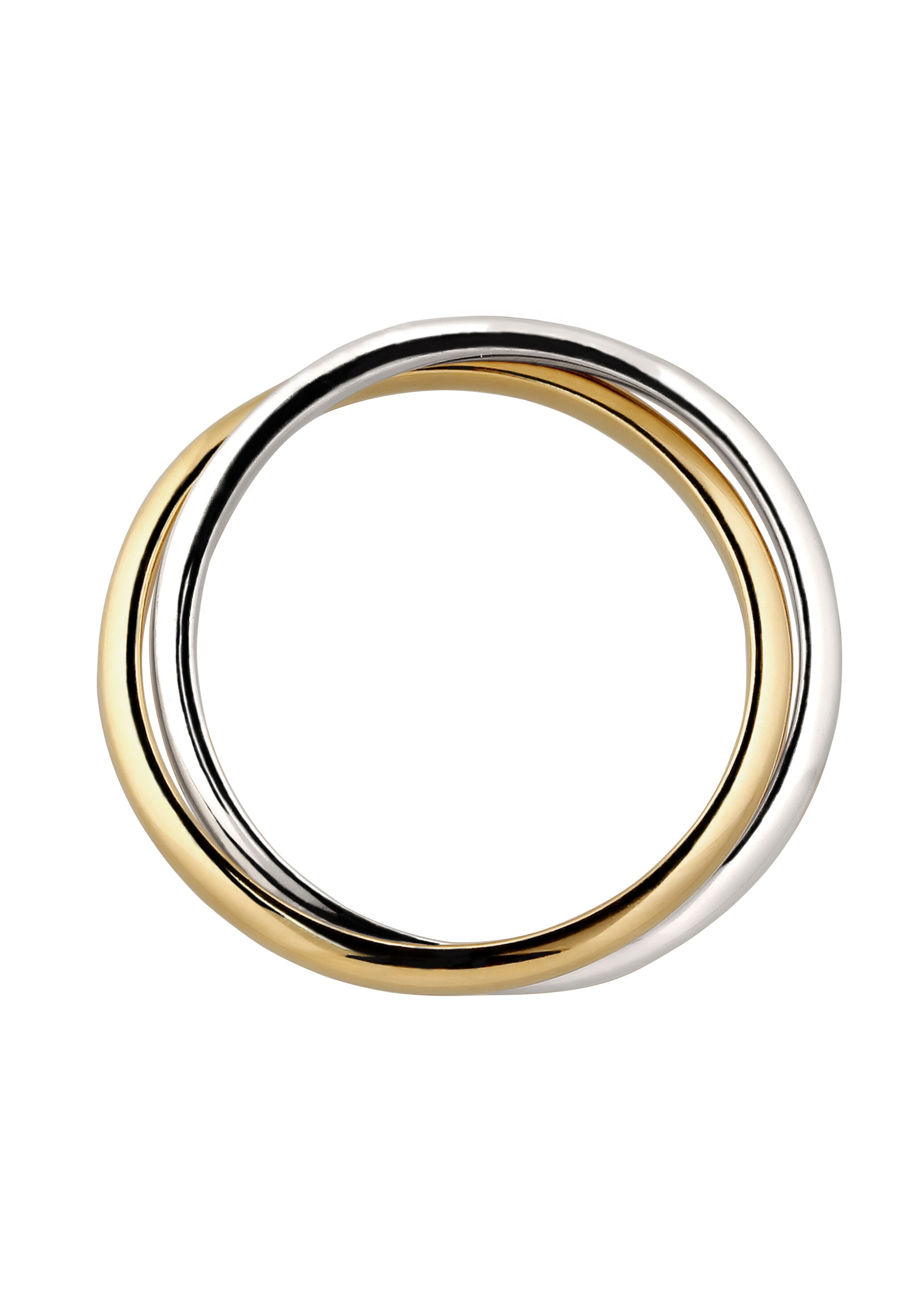 Elli Silberring »Ring Wickelring Bicolor 925 Sterling Silber vergoldet«
