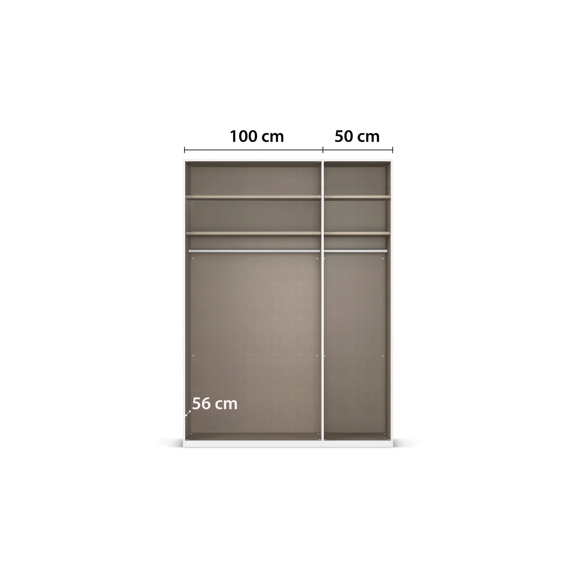 LeGer Home by Lena Gercke Kleiderschrank »Schrank Garderobe Ankleide Schlafzimmer Flur SERINA Eyecatcher«, (in 3 verschiedenen Ausstattungen BASIC/CLASSIC/PREMIUM), in 6 Breiten (101 - 401 cm) mit Front Glas oder Dekor MADE IN GERMANY