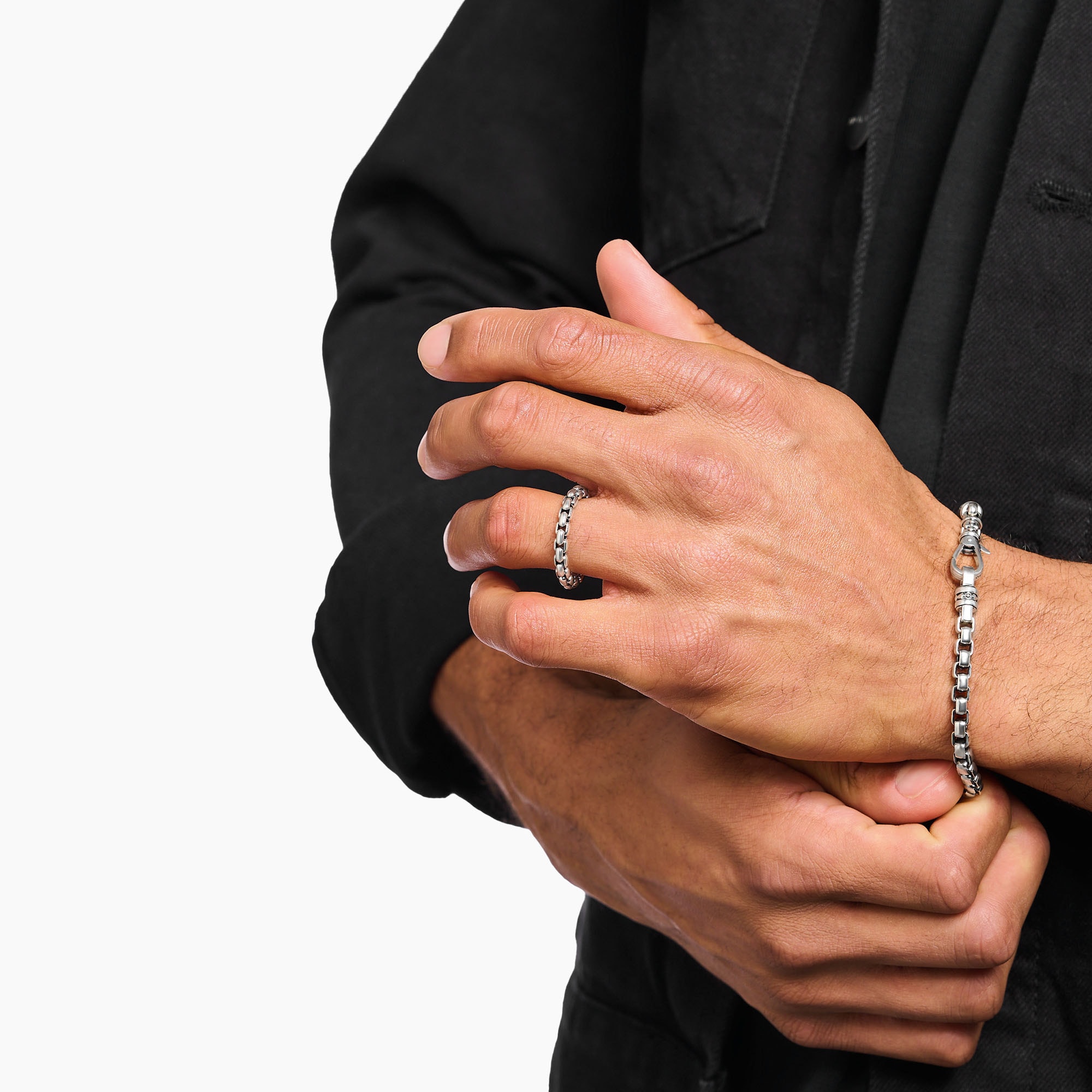 THOMAS SABO Fingerring »Box Chain-Ring, TR2502-413-39-54-68, TR2502-637-21-54-68«