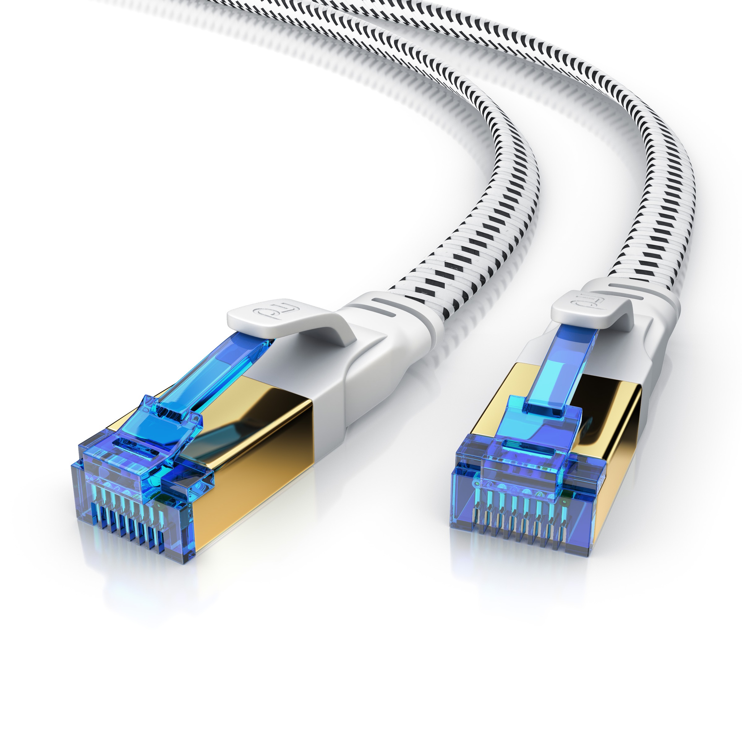 Primewire Netzwerkkabel »Cat 8 LAN Kabel - S/FTP PIMF Patchkabel«, RJ-45 (Ethernet), 25 cm, 40 Gbit/s