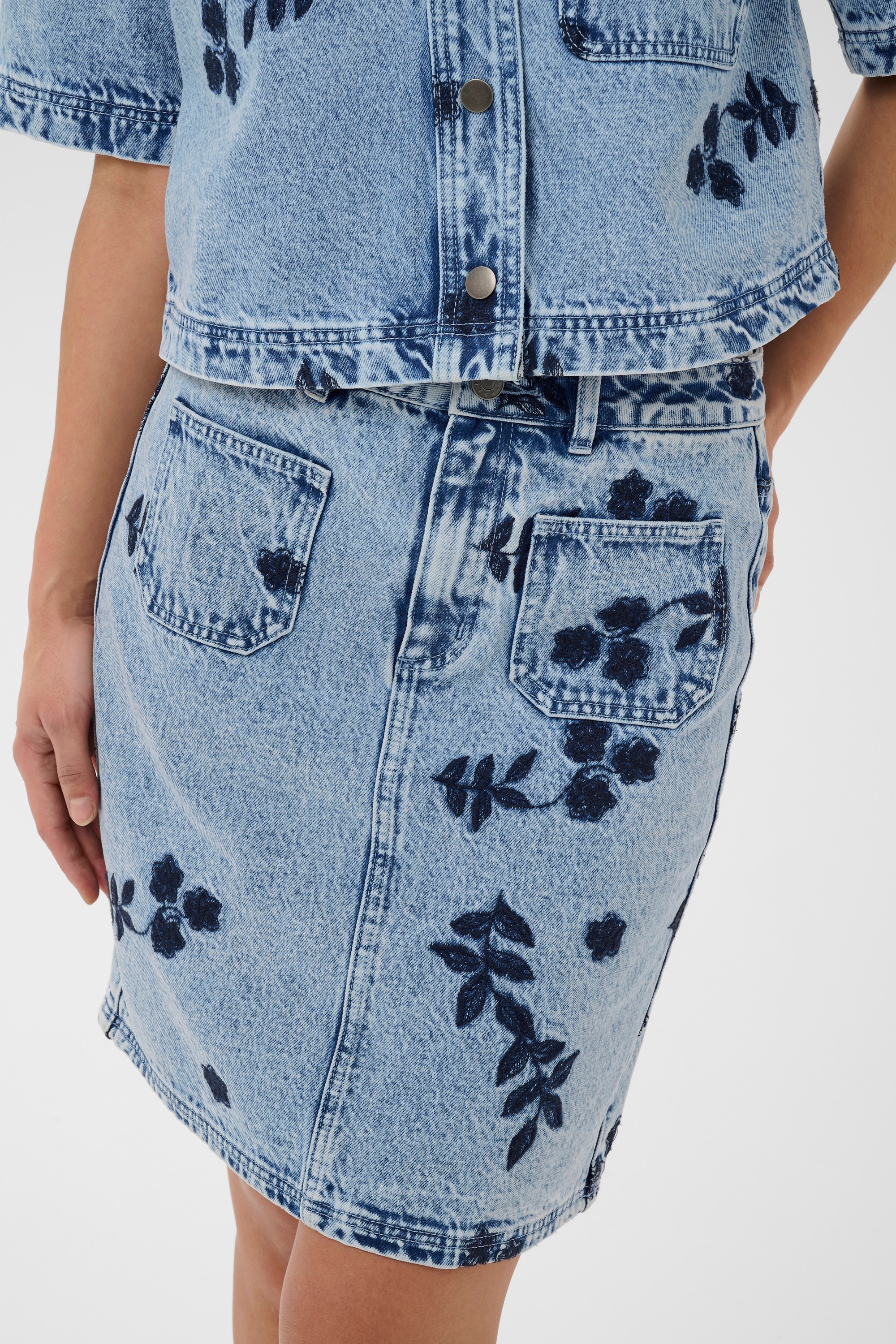 KAFFE Jeansrock »Damen Denimrock KAbabena«