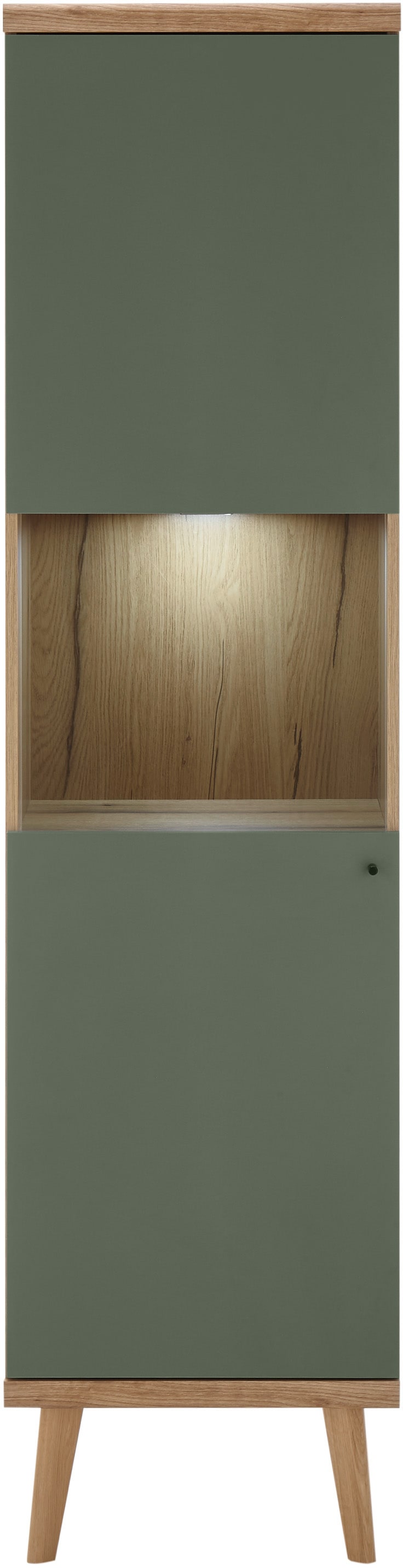 INOSIGN Vitrine »MAVAS«, in moderner Trendfarbe, Giffe aus Metall (Schwarz), Höhe 197 cm