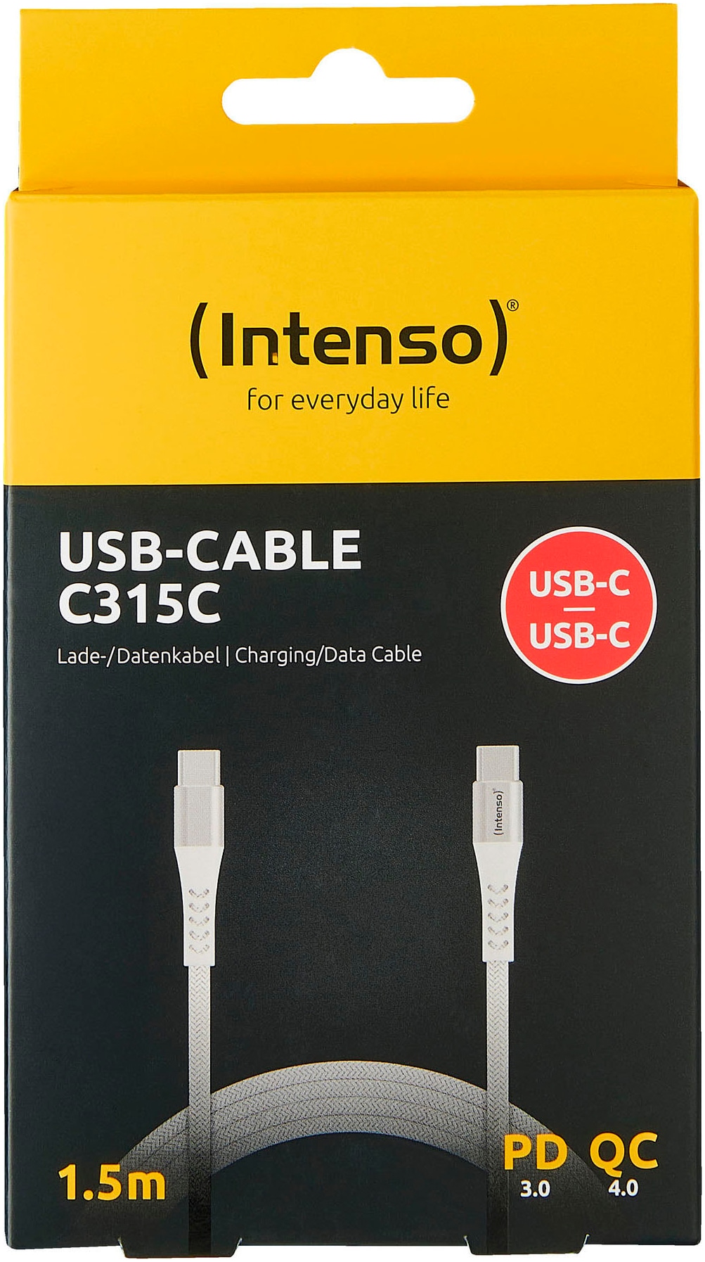 Intenso USB-Kabel »USB-C zu USB-C Kabel«, USB Typ C-USB Typ C, 150,00 cm