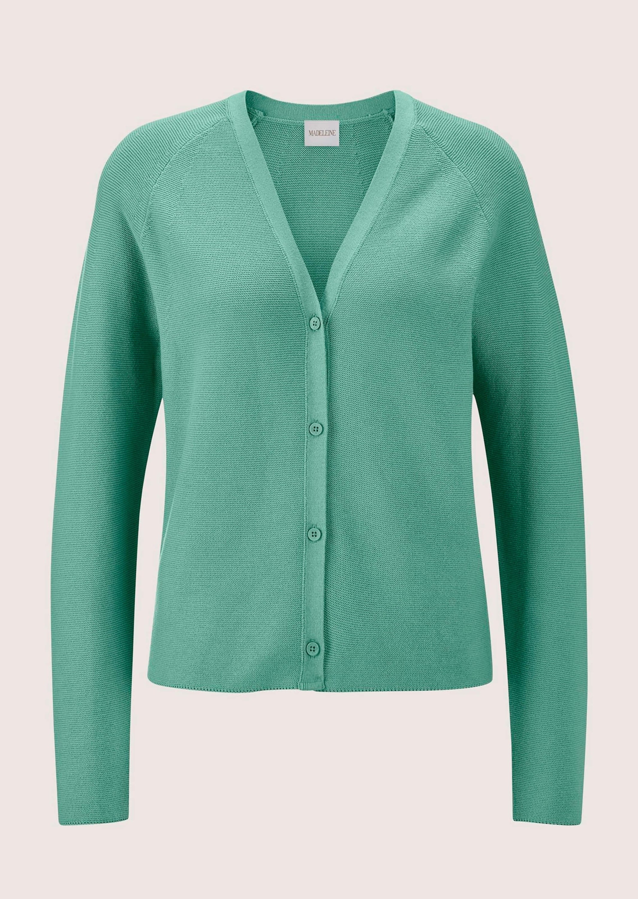 MADELEINE Strickjacke »Strickjacke Modische Strickjacke mit V-Ausschnitt«