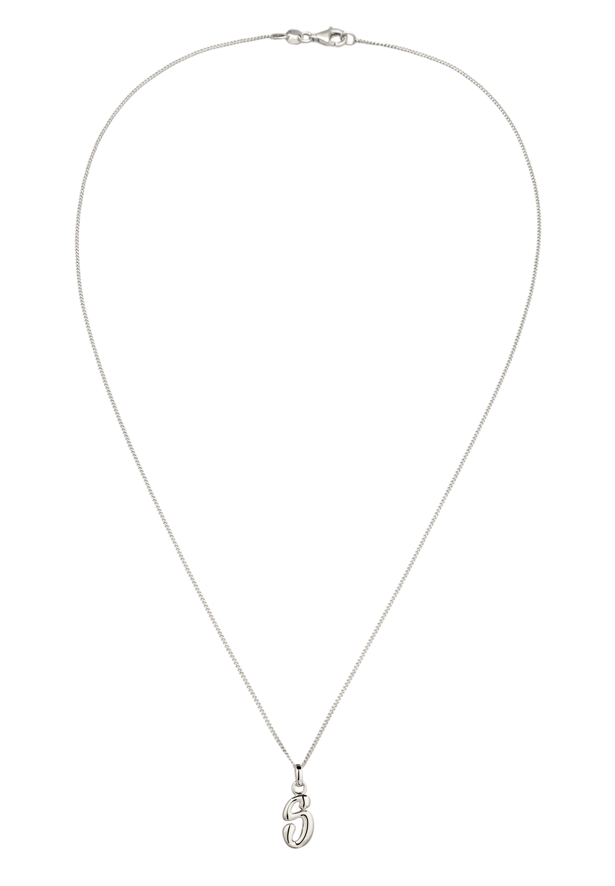 Elli Kette mit Anhänger »Halskette Melted Buchstabe S 925 Sterling Silber«