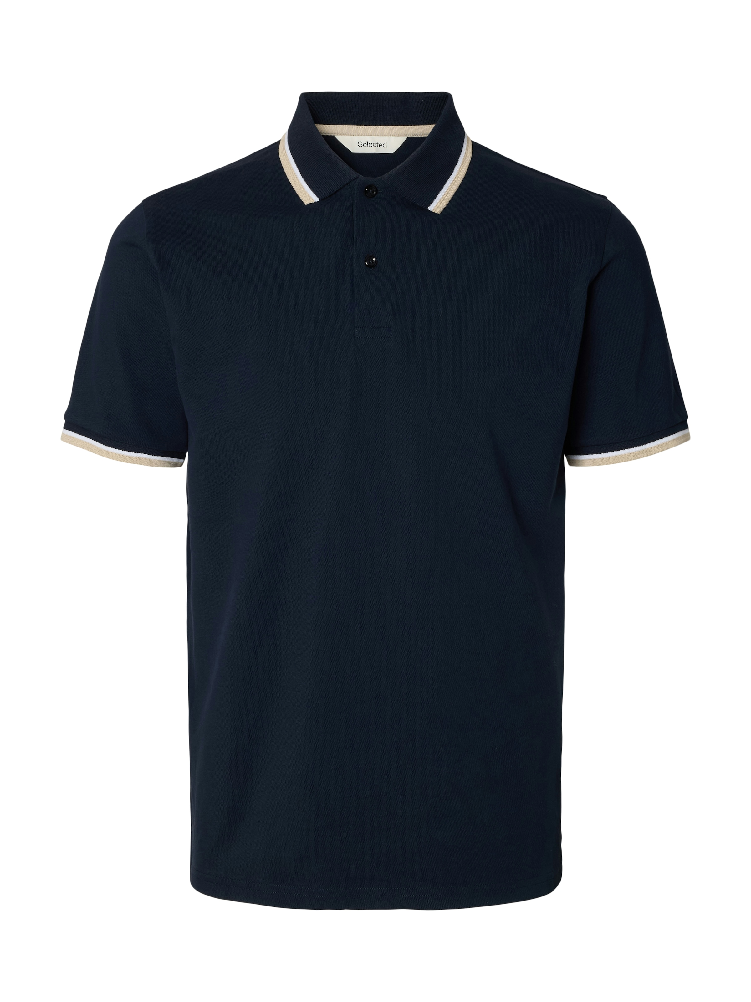 SELECTED Poloshirt »SLHSLIM-ATLAS SPORT SS POLO« Baumwollmischung, slim fit