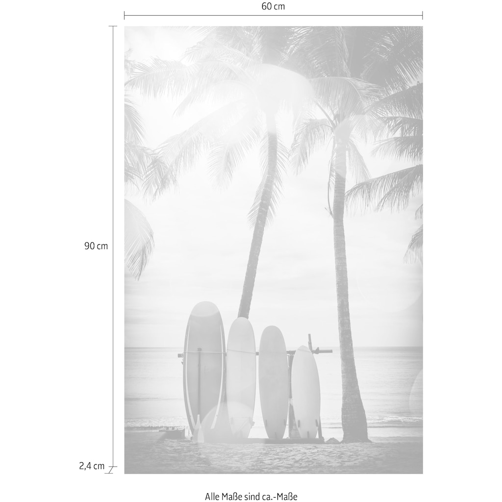 queence Acrylglasbild »Surfboards«
