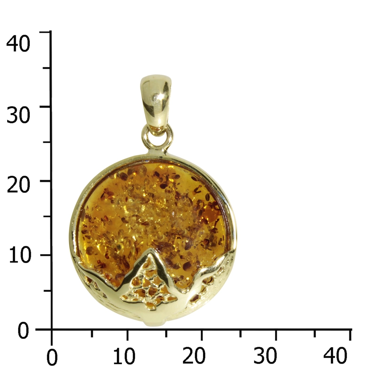 OSTSEE-SCHMUCK Kettenanhänger »- Verna - Gold 333/000 - Bernstein«