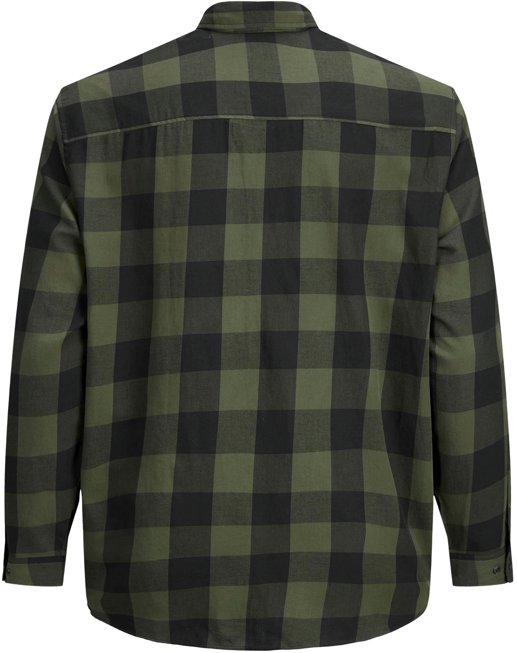 Jack & Jones PlusSize Karohemd »GINGHAM TWILL SHIRT«, Bis Größe 6XL