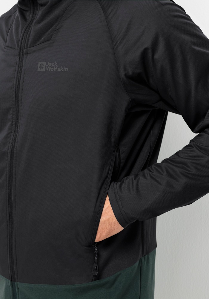 Jack Wolfskin Funktionsjacke »ALPSPITZE INS HYBRID M«, mit Kapuze