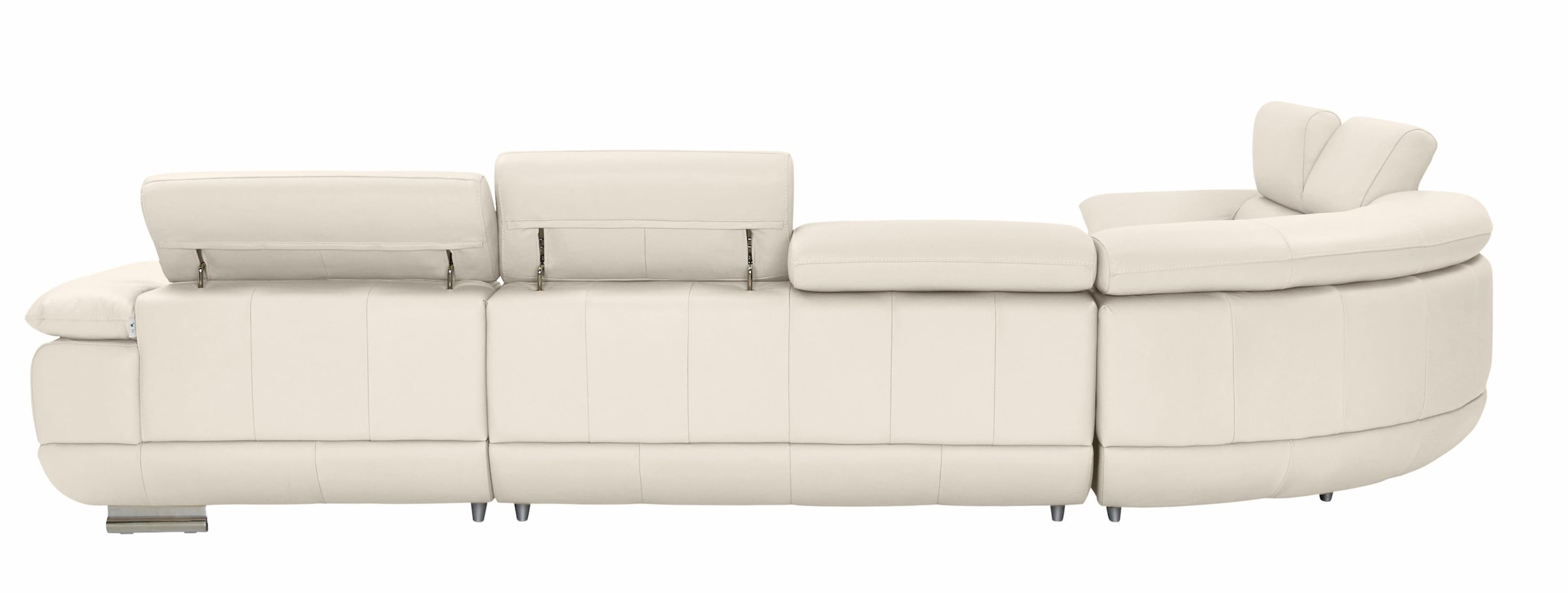CALIA ITALIA Wohnlandschaft »Magic, italienisches Sofa zum Träumen, erstklassiger Sitzkomfort«, verstellbaren Kopfstützen zum Relaxen, in 2 Lederqualitäten, U-Form