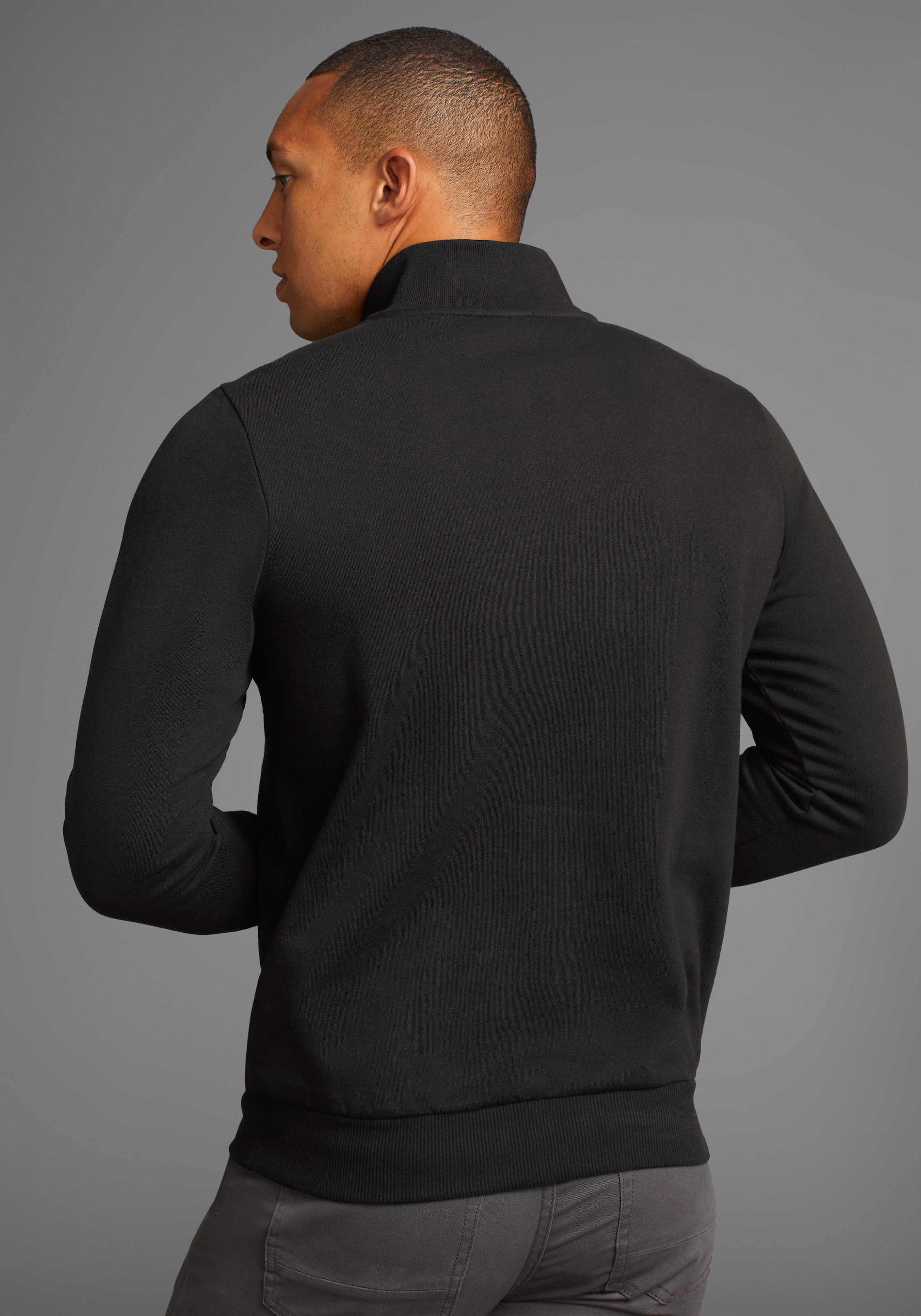 Bruno Banani Sweatshirt, mit Troyer Kragen