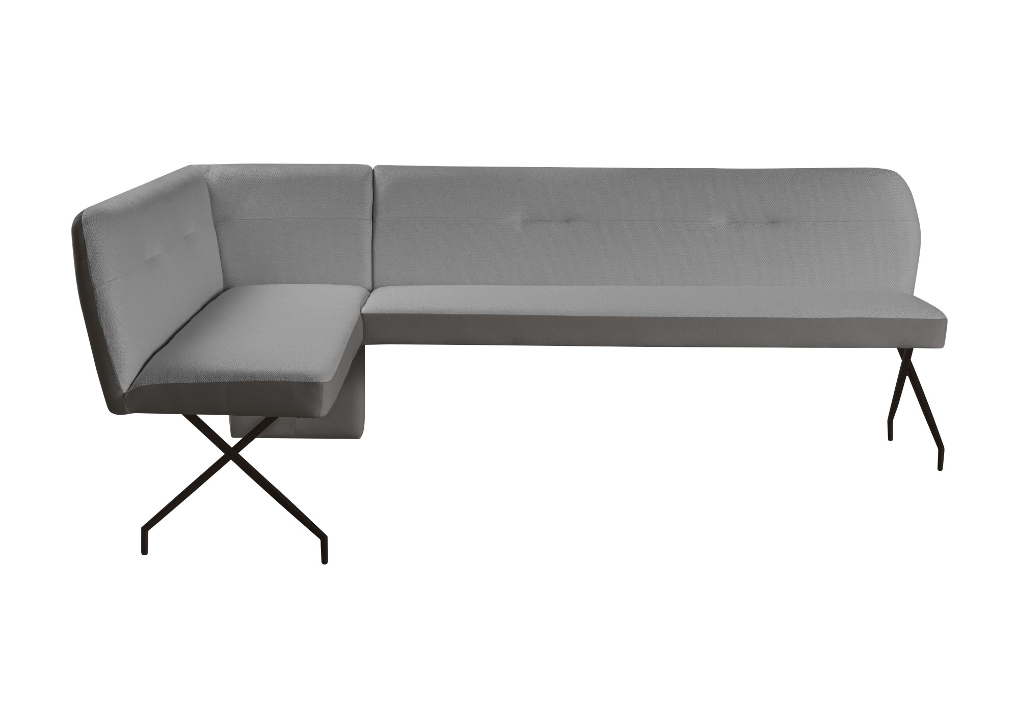 OTTO home Eckbankgruppe »Bruna Essecke, Sitzgruppe, Eckbankgruppe, Küchenbankgruppe« Set, 4tlg, 4 tlg. tlg. Stuhl: 360° drehbar (Rückst.), 2-Stoff-Design. Wellenfederung Eckbank